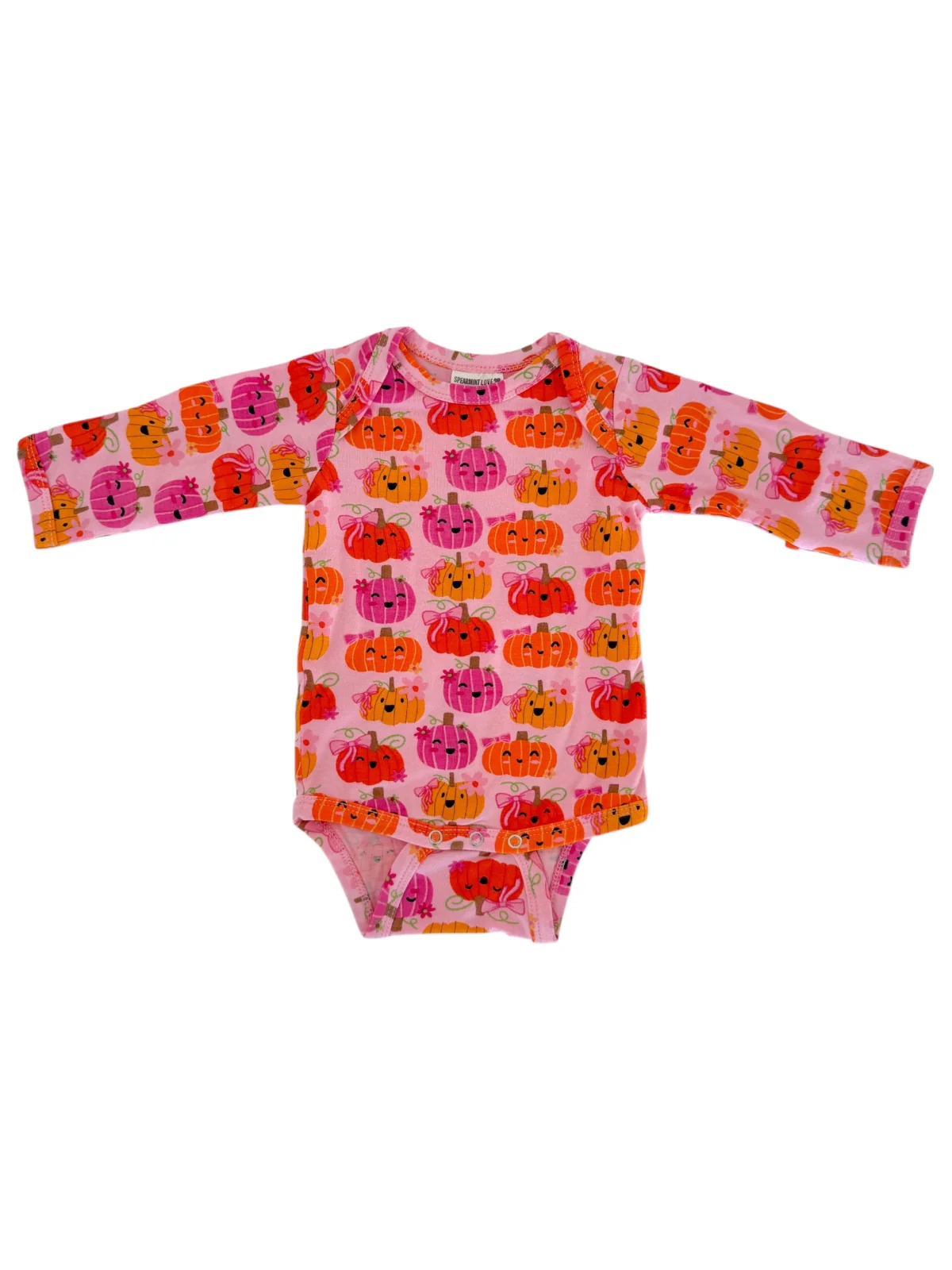 Long Sleeve Bodysuit, Pumpkin Girlies - Image 4