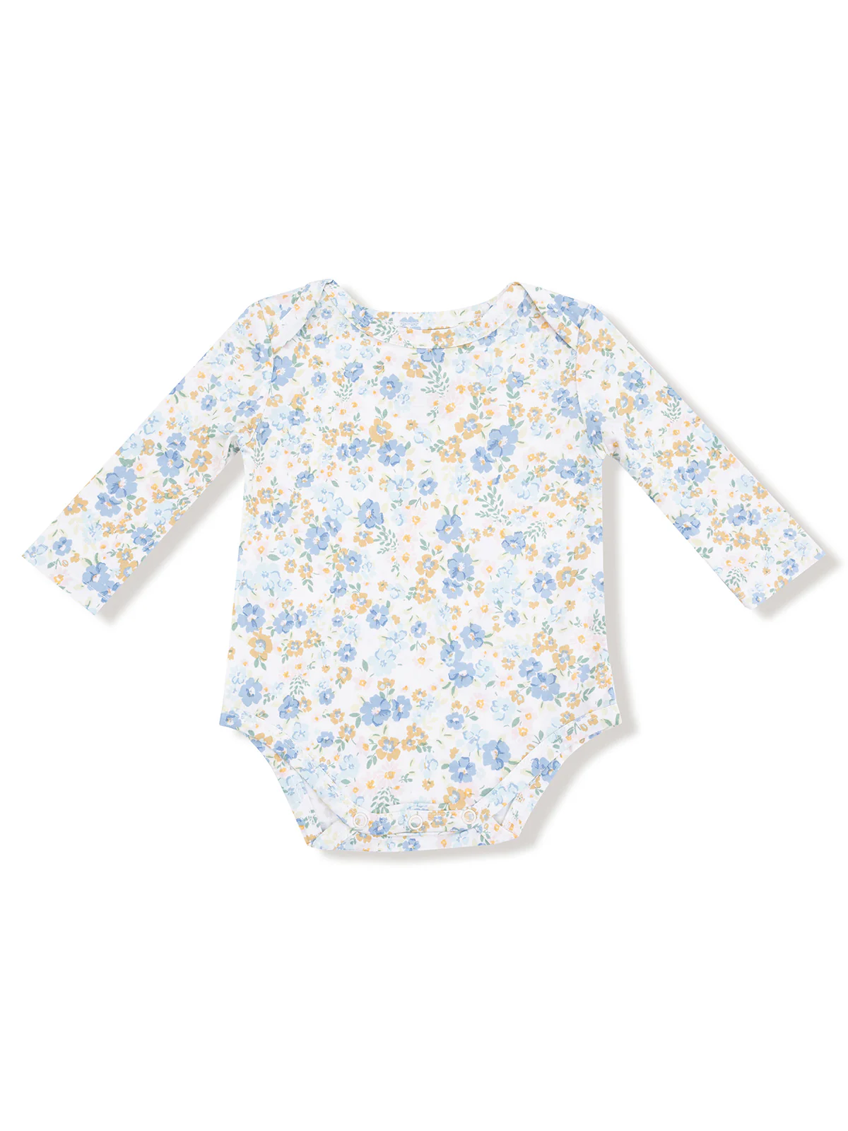 Long Sleeve Bodysuit, Sweet Rose Calico