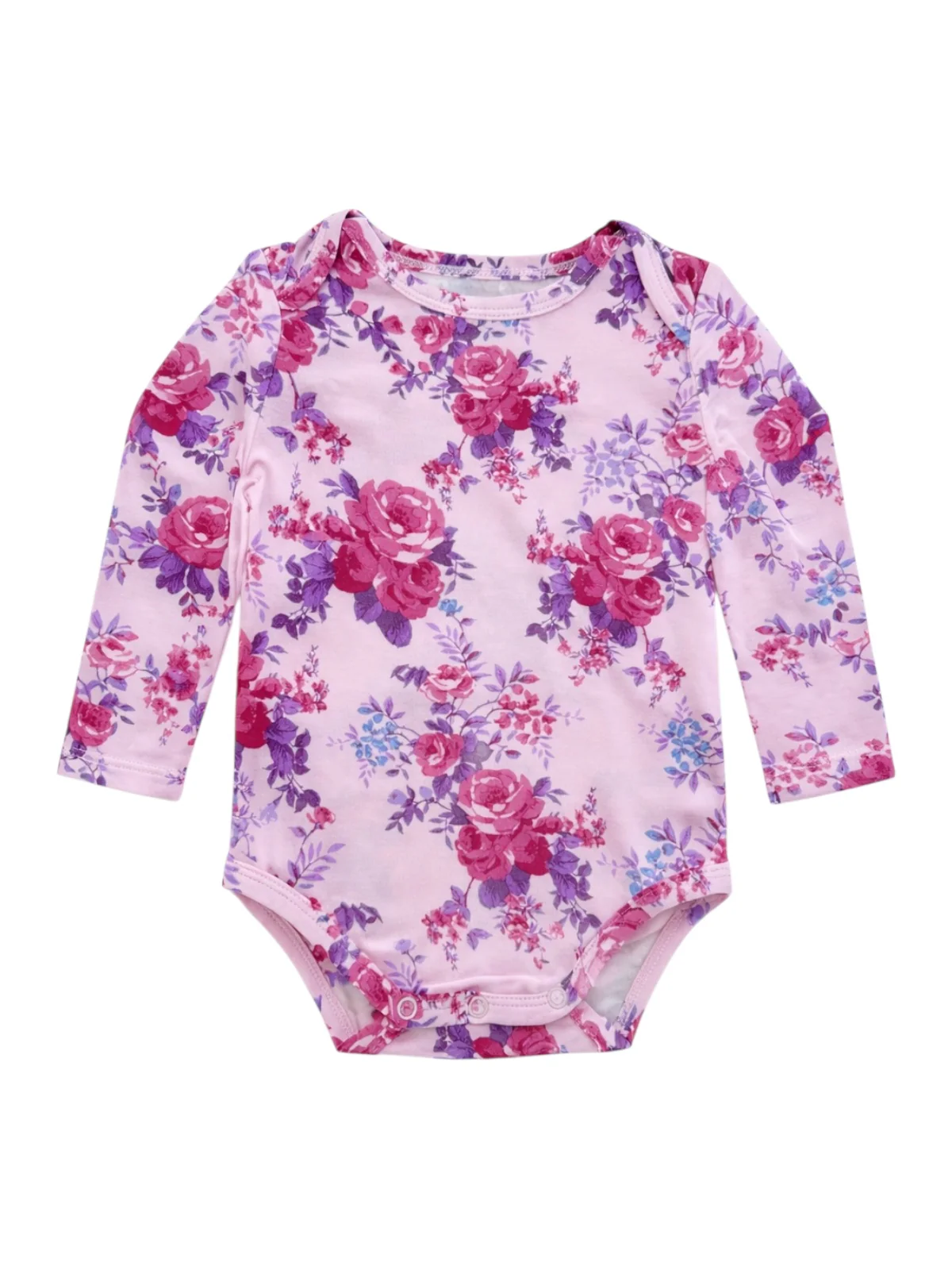 Long Sleeve Bodysuit, Violet Rose - Image 2