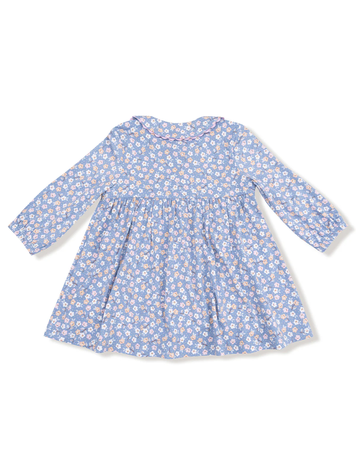 Long Sleeve Jill Ric Rac Dress, Country Calico - Image 2