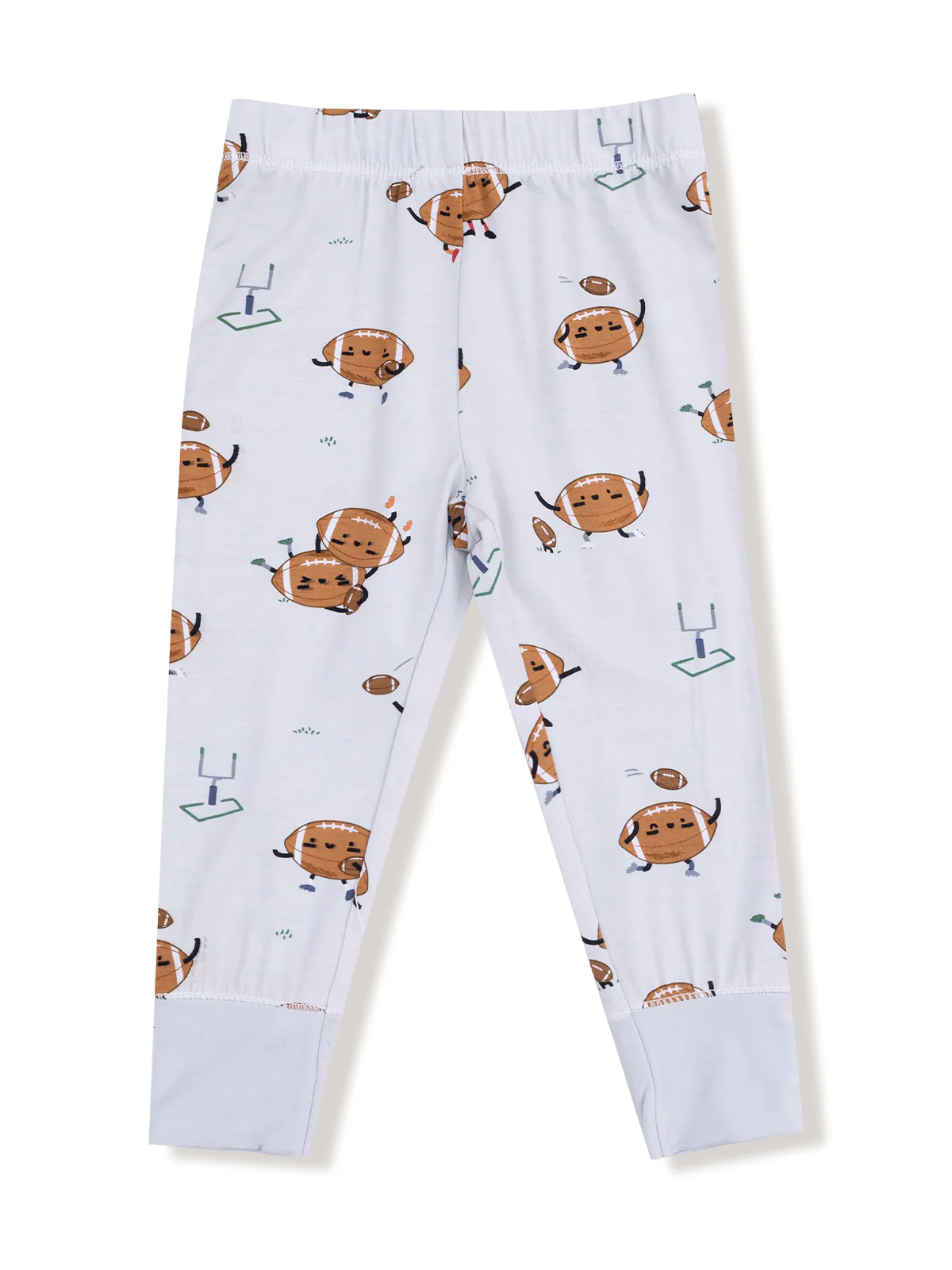 Long Sleeve Loungewear Set, Footballs Playing Football - Image 3