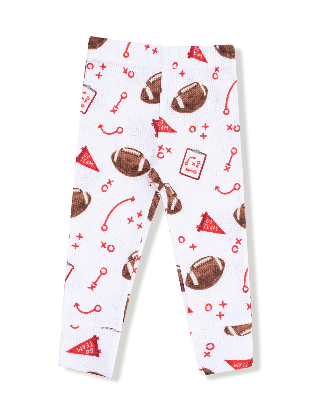 Long Sleeve Loungewear Set, Touchdown Time Red - Image 3