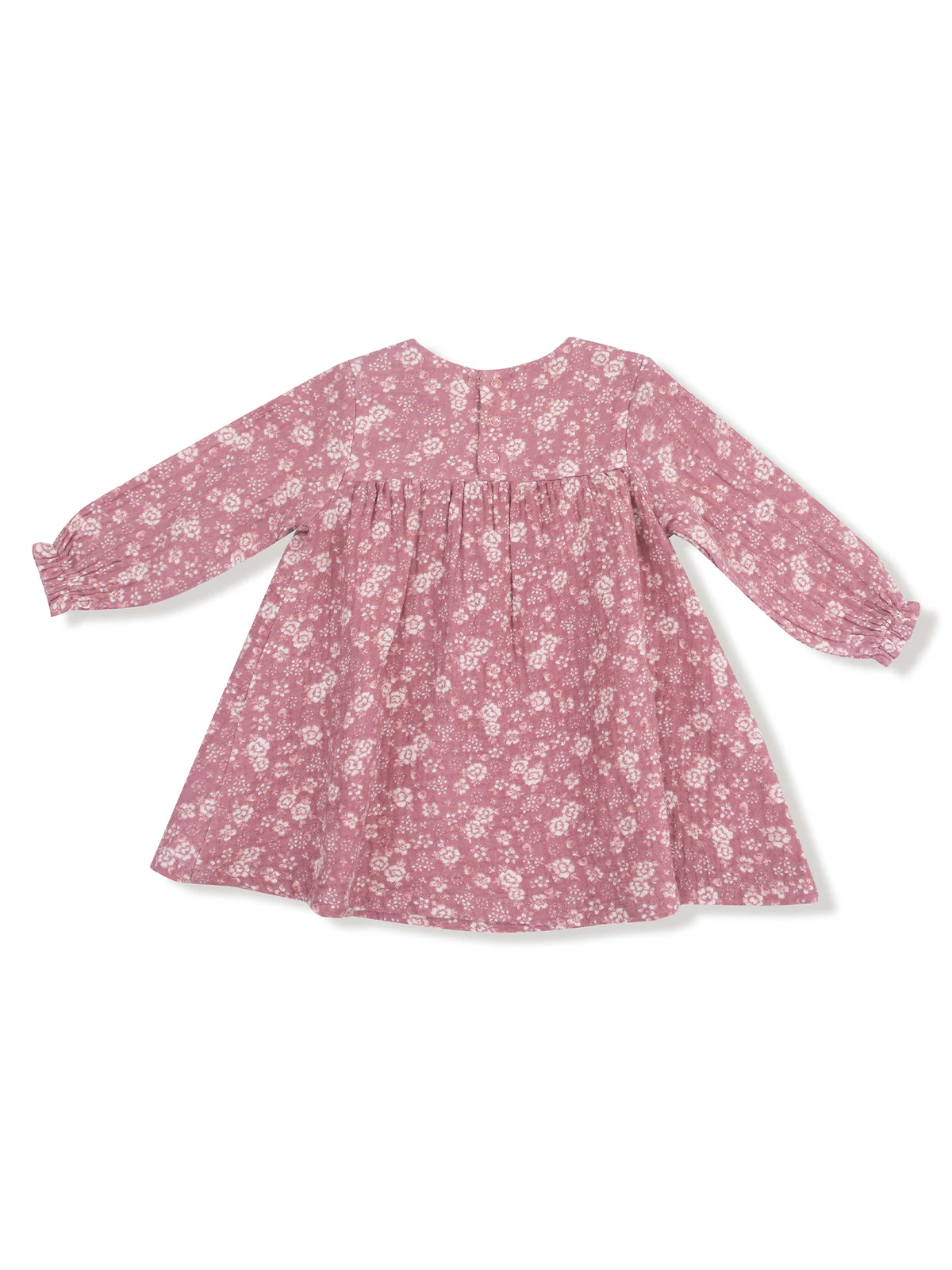 Long Sleeve Smocked Ruffle Dress, Bandana Floral - Image 2