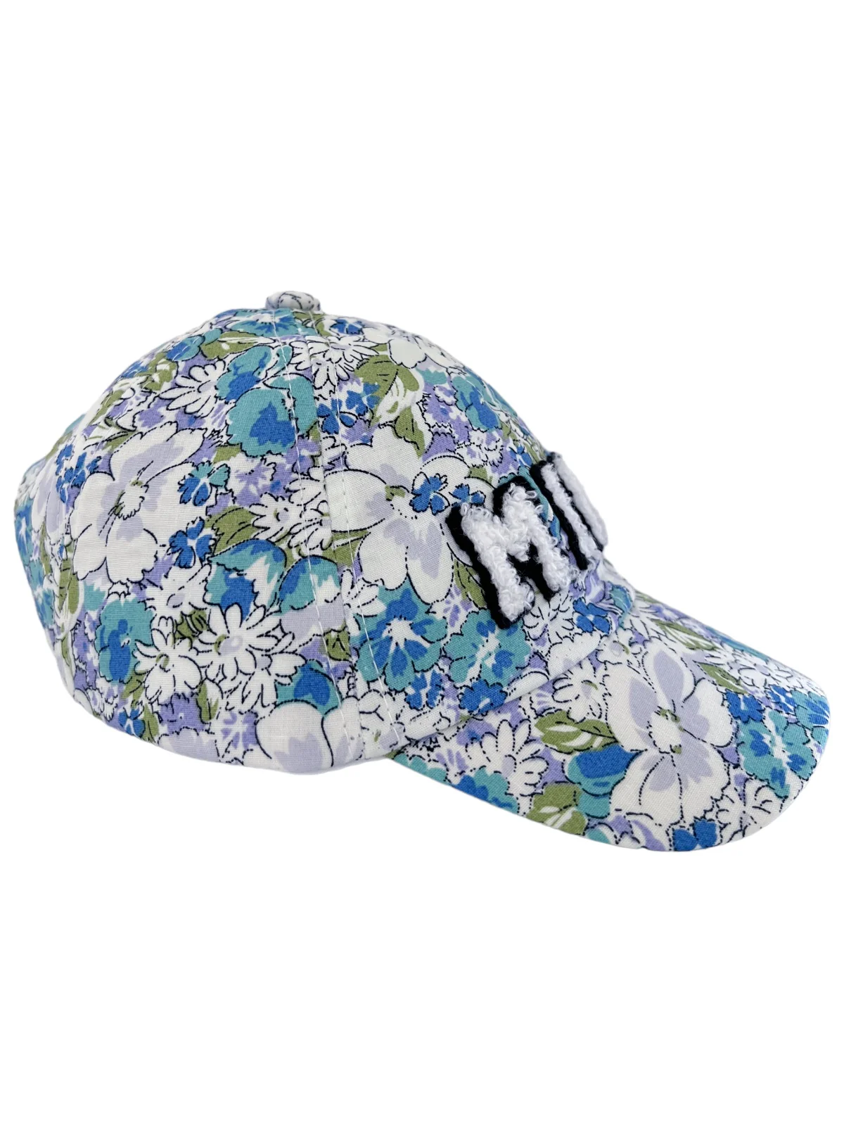 MINI Kids Baseball Hat, Iris Floral - Image 2