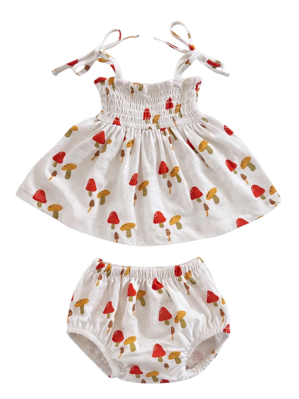 Mushroom / Organic Smocked Set - Image 2