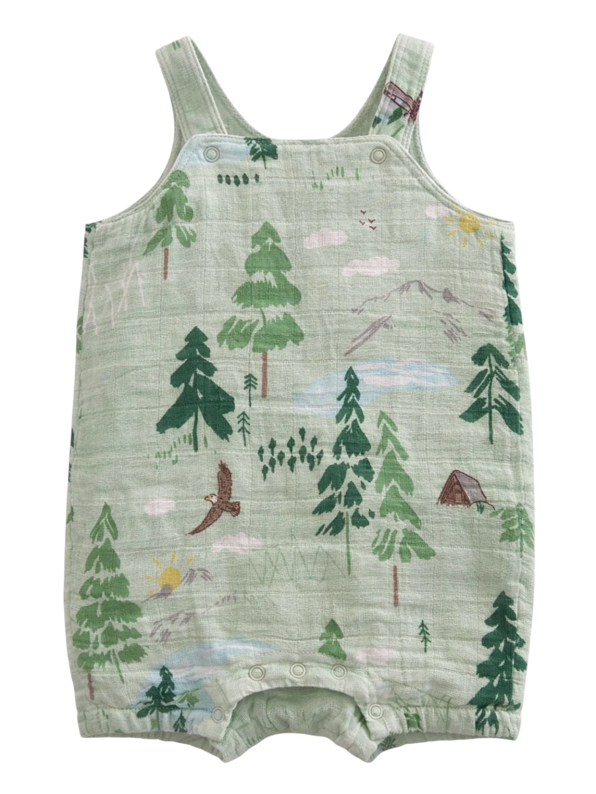 Muslin Overall Shortie, Mountain Cabin - Image 2
