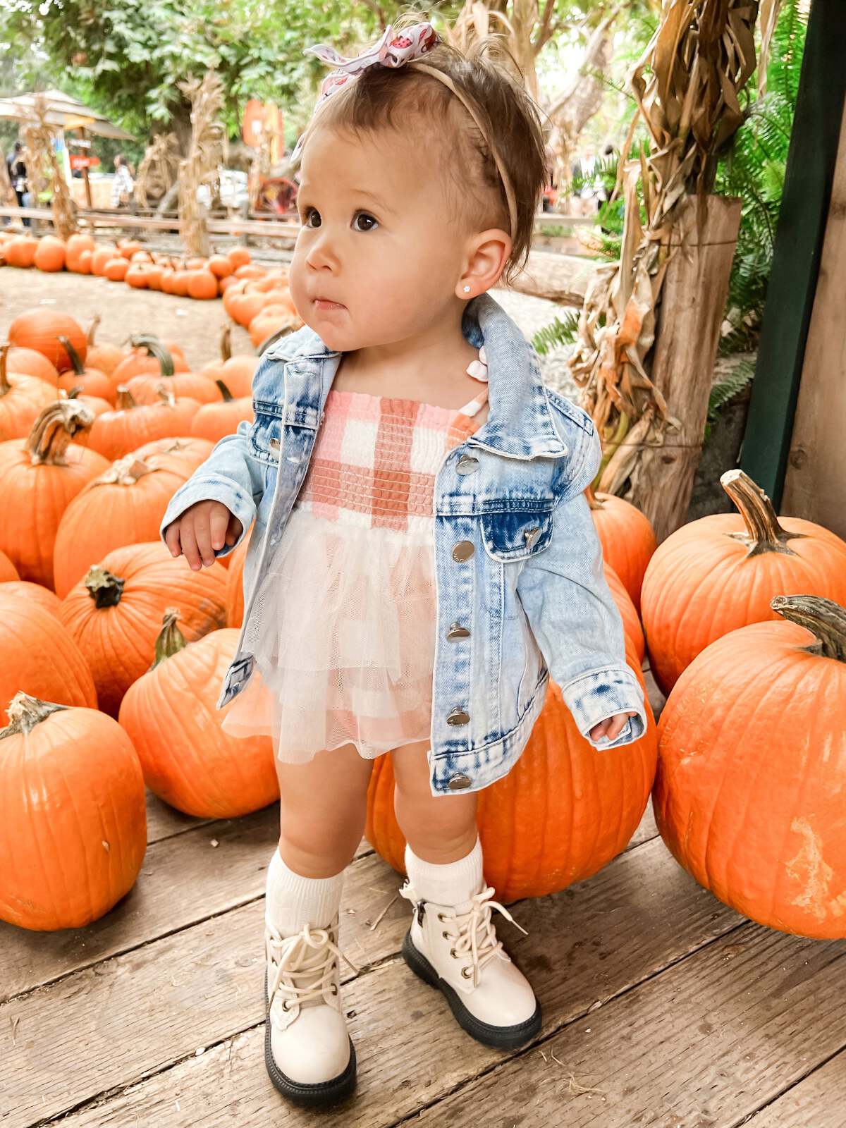 Muslin Tutu Bubble, Harvest Plaid - Image 4