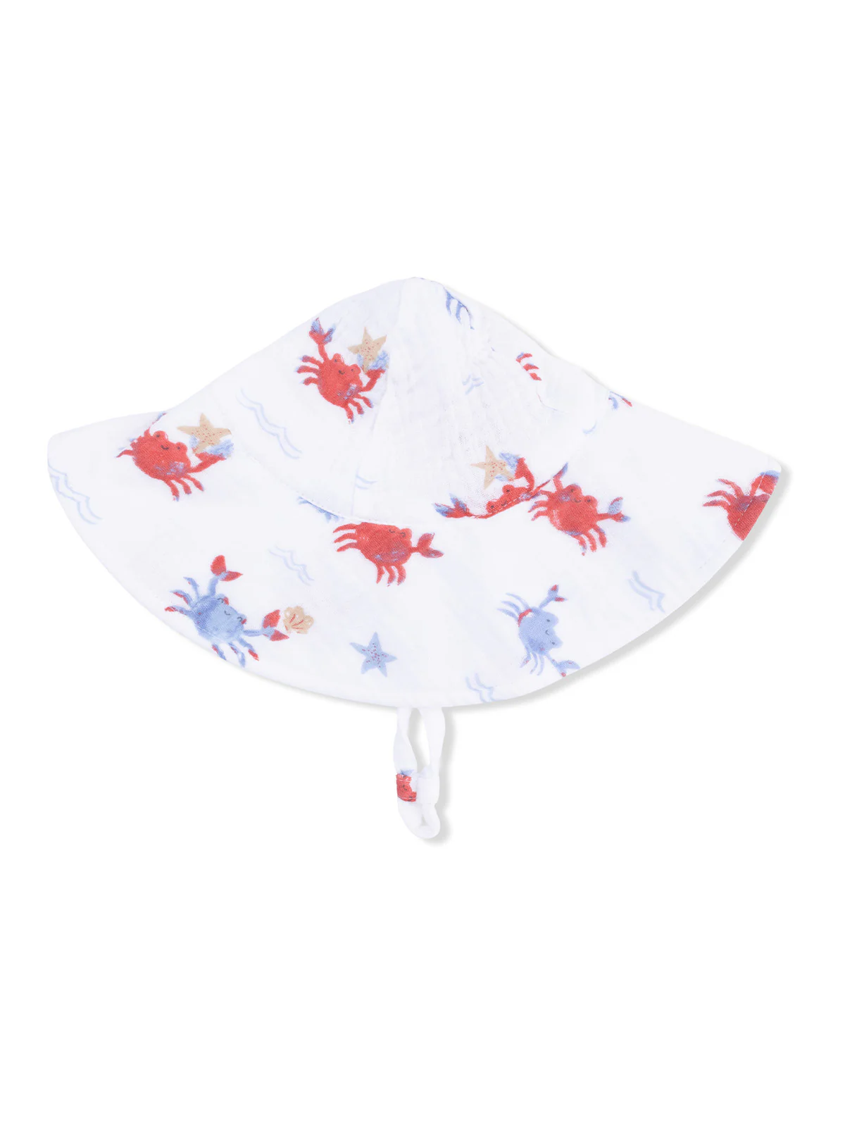 Muslin Wide Brim Sunhat, Crayon Crabs