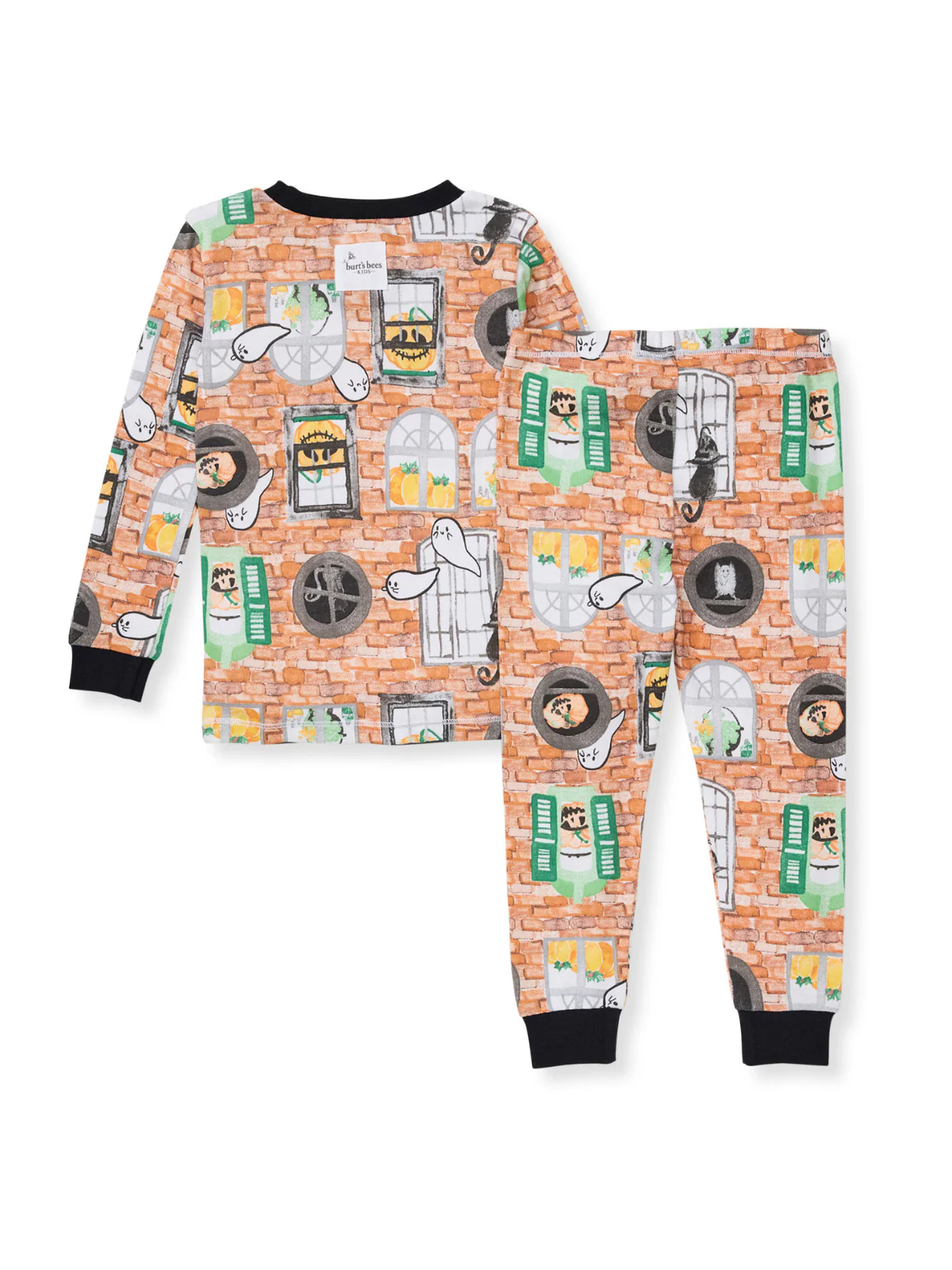 Organic 2-Piece Pajama Set, Haunted Castle - Image 2
