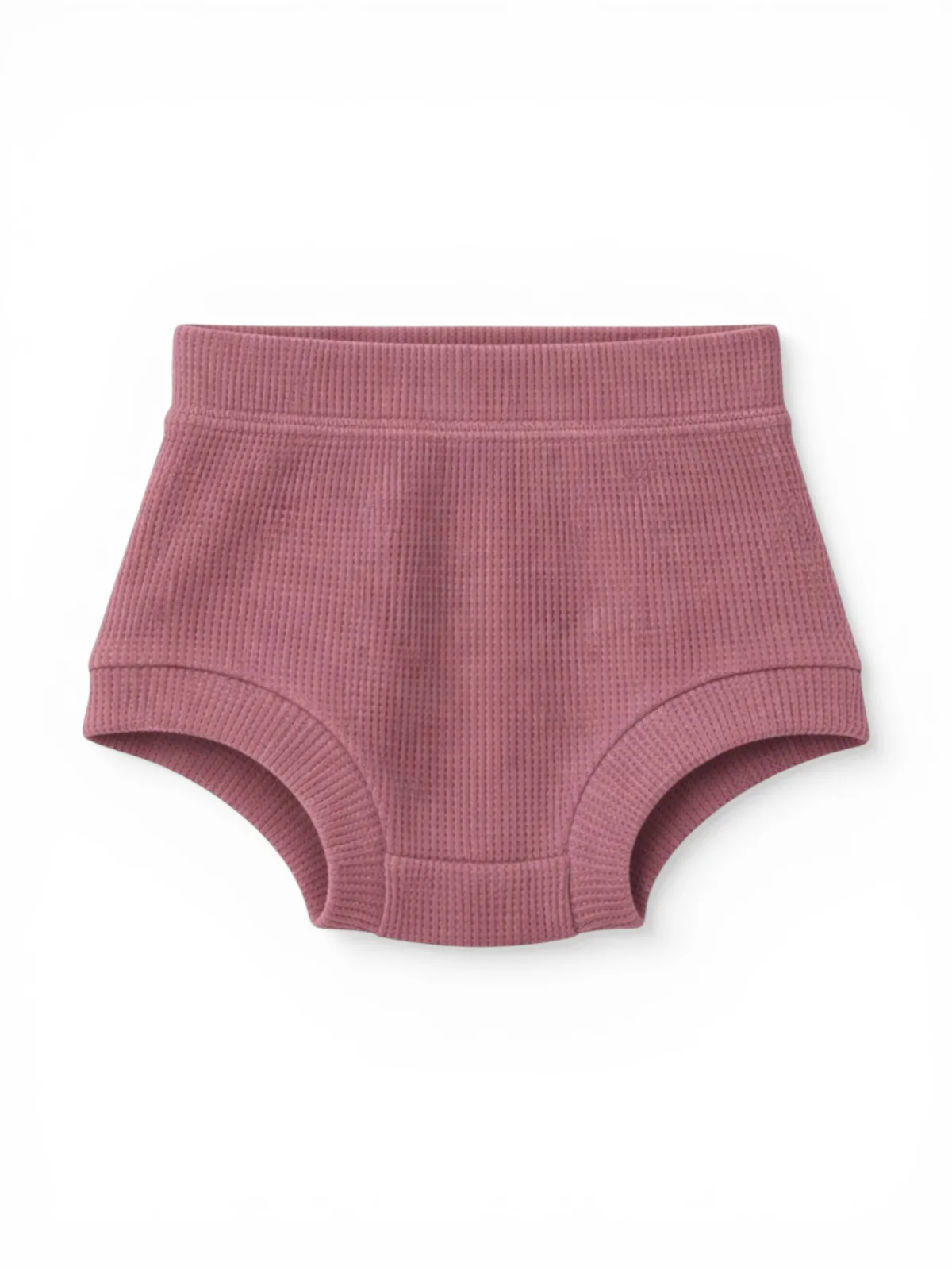 Organic Cotton Waffle Shorts, Winterberry