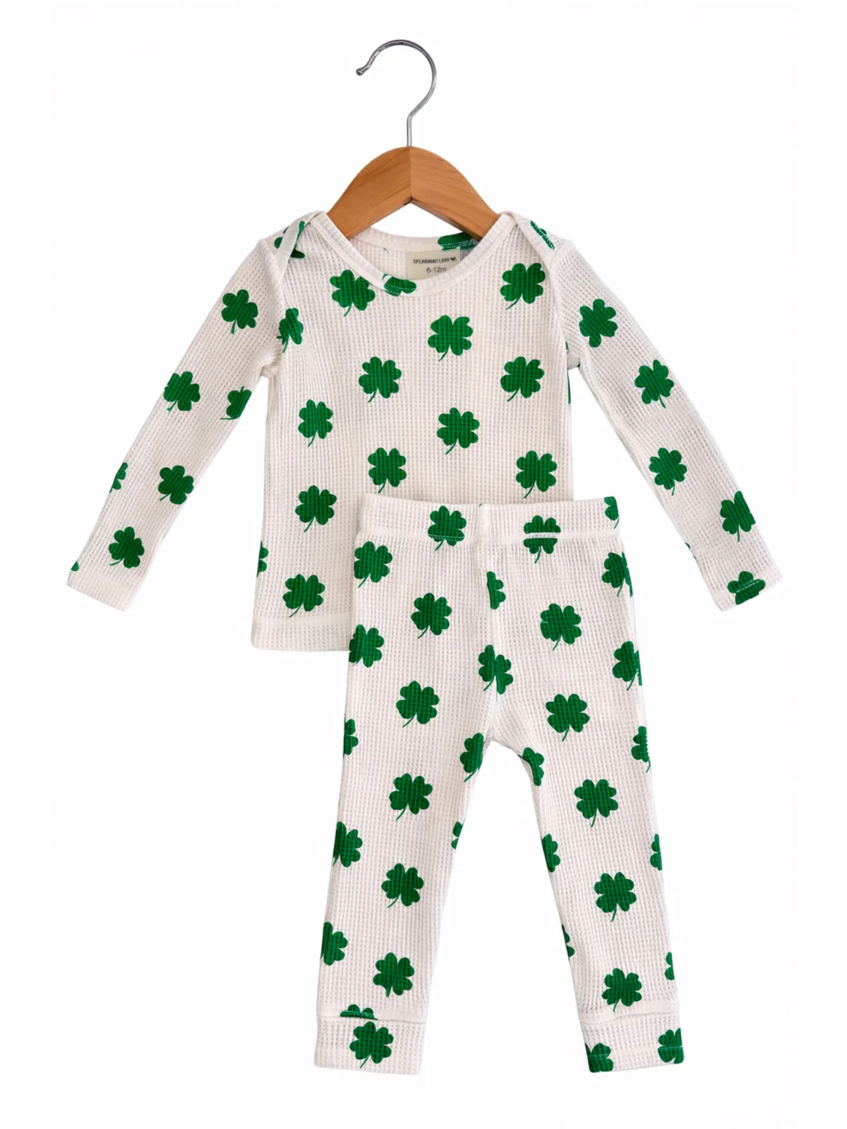 Organic Waffle 2-Piece Set, Clover