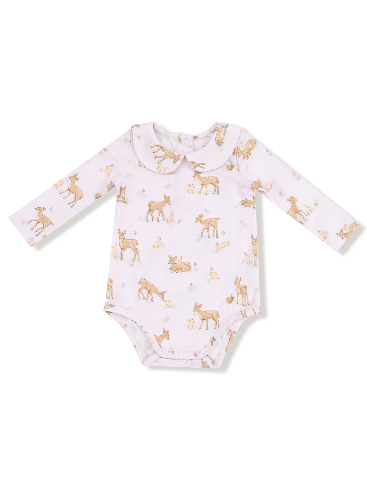 Peter Pan Collar Bodysuit, Little Fawn