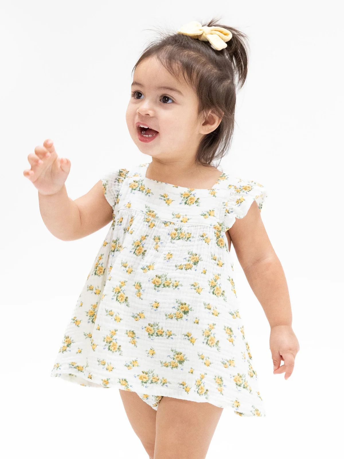 Pinafore & High Waisted Bloomer, Sunshine Roses - Image 2
