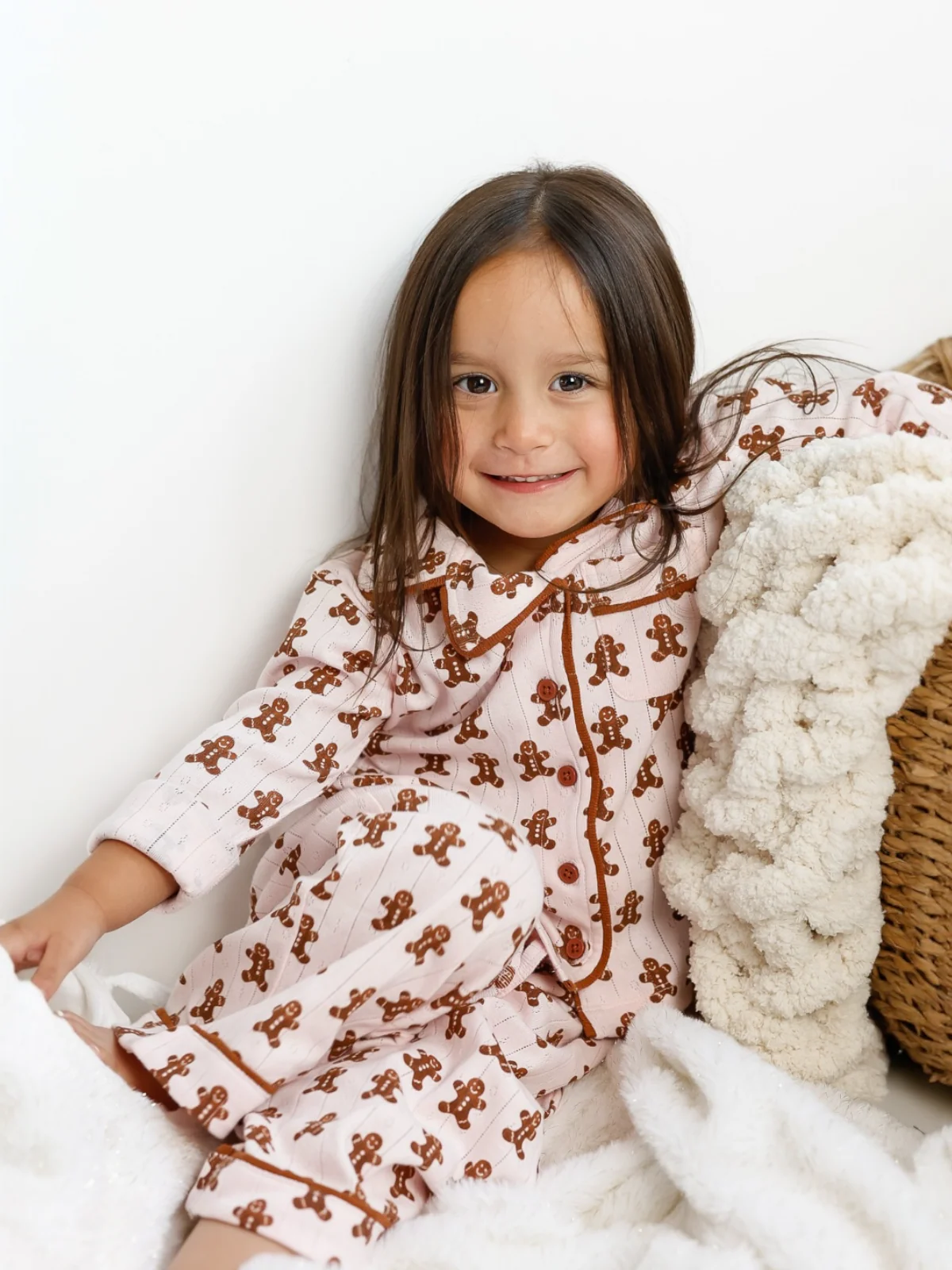 Blush Gingerbread / Organic Pointelle Lounge Set