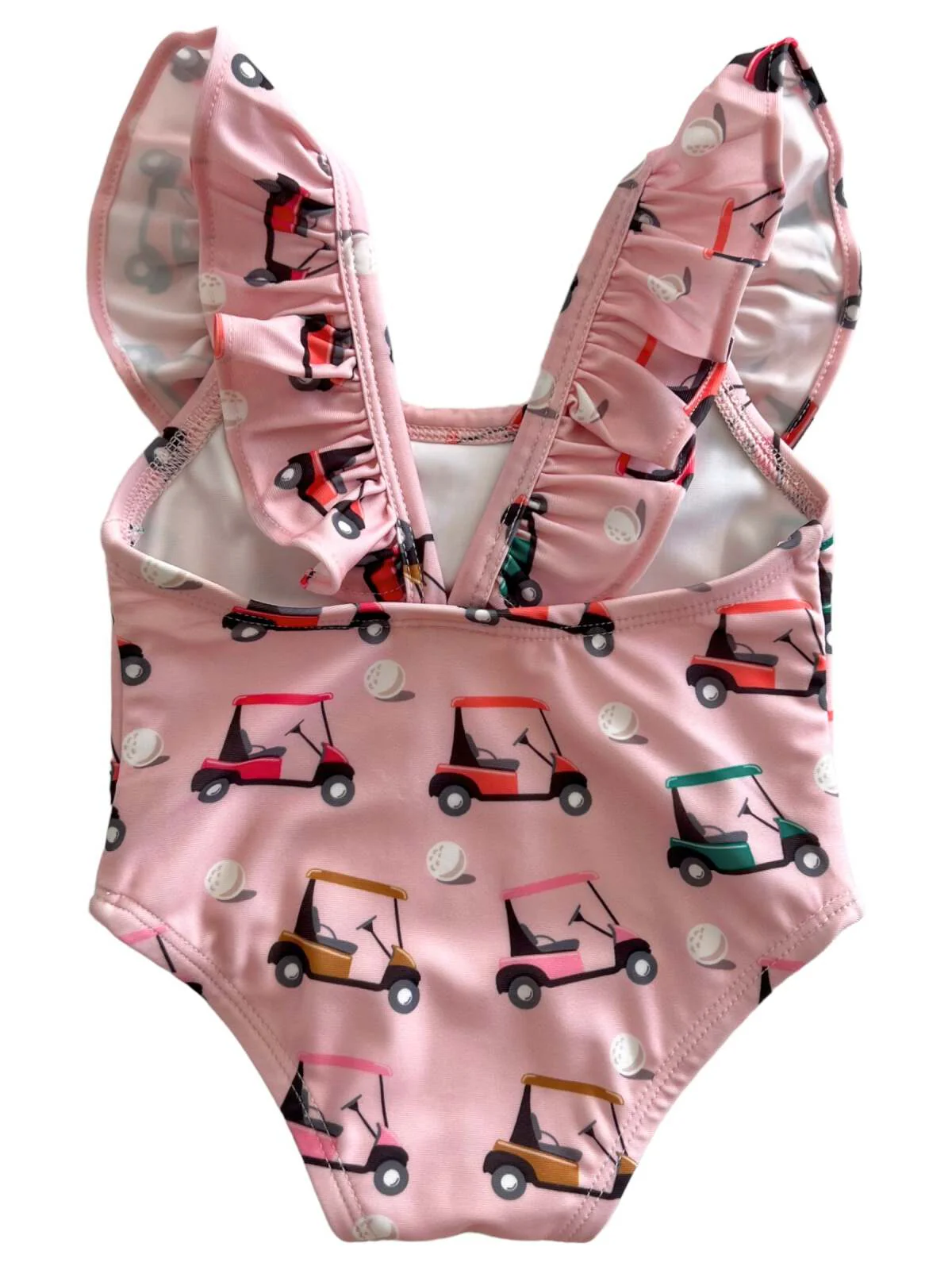 Pink Golf Cart / Isla Swimsuit / UPF 50+ - Image 2