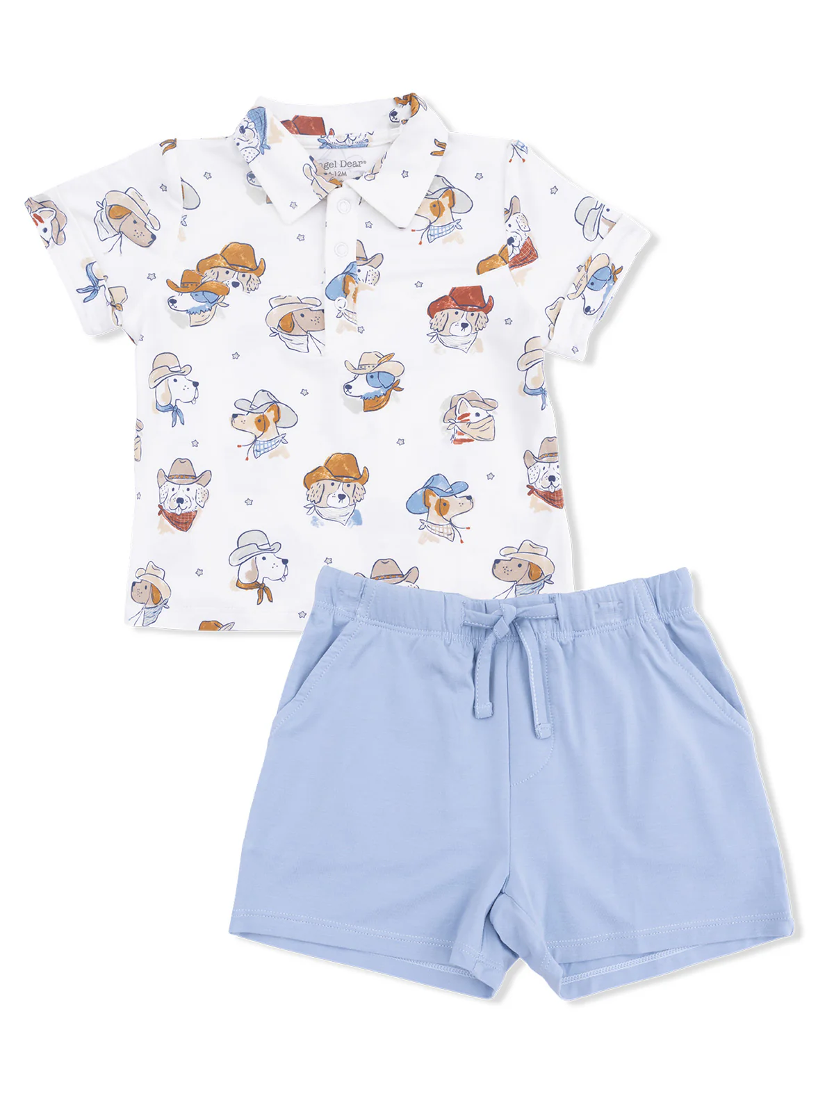 Polo Shirt & Casual Short Set, Cowdogs