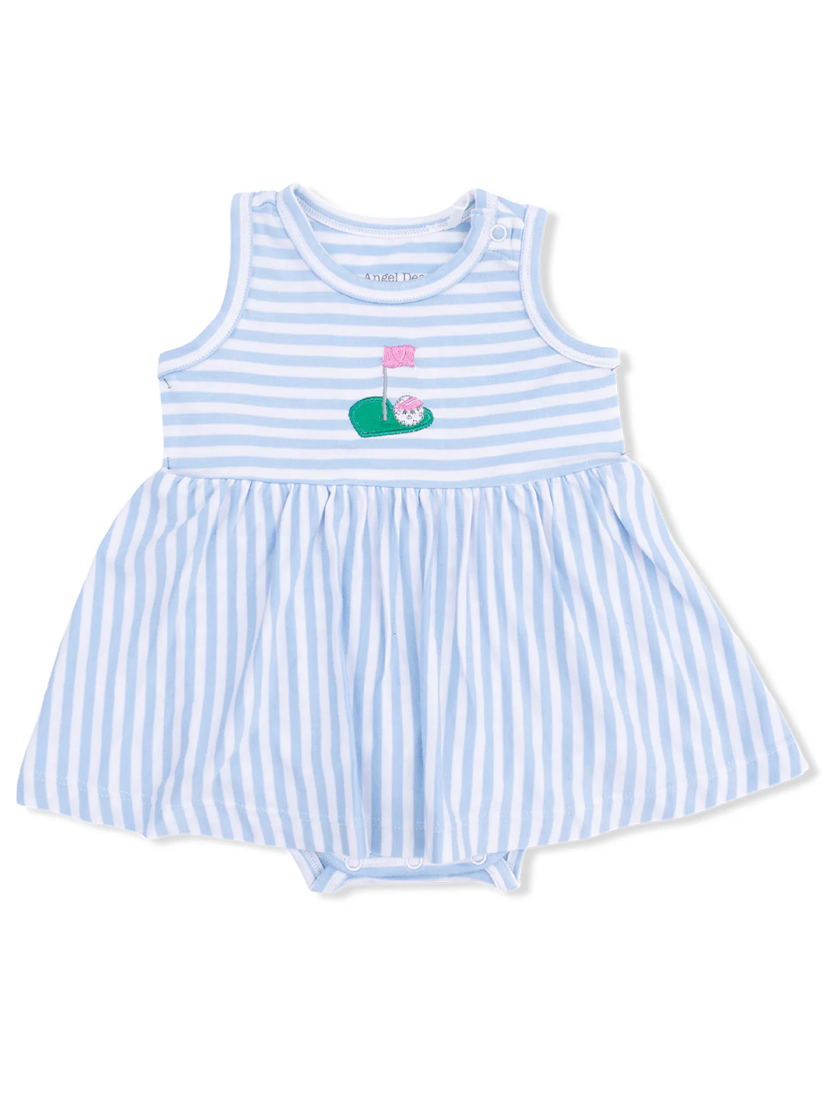 Tank Bodysuit Dress, Striped Golf