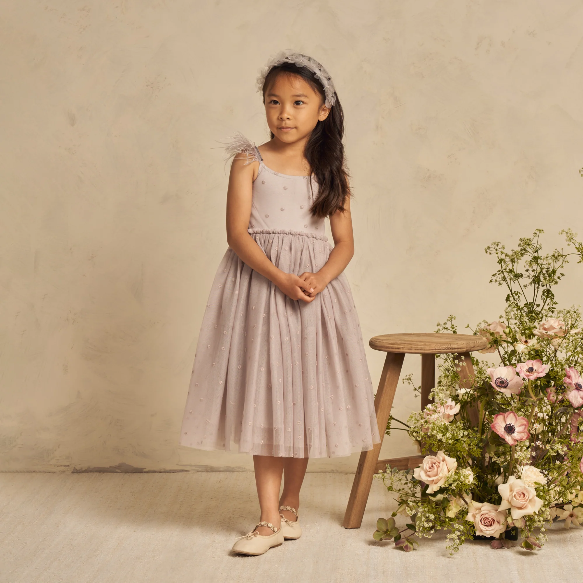 Poppy Dress, Cloud - Image 4