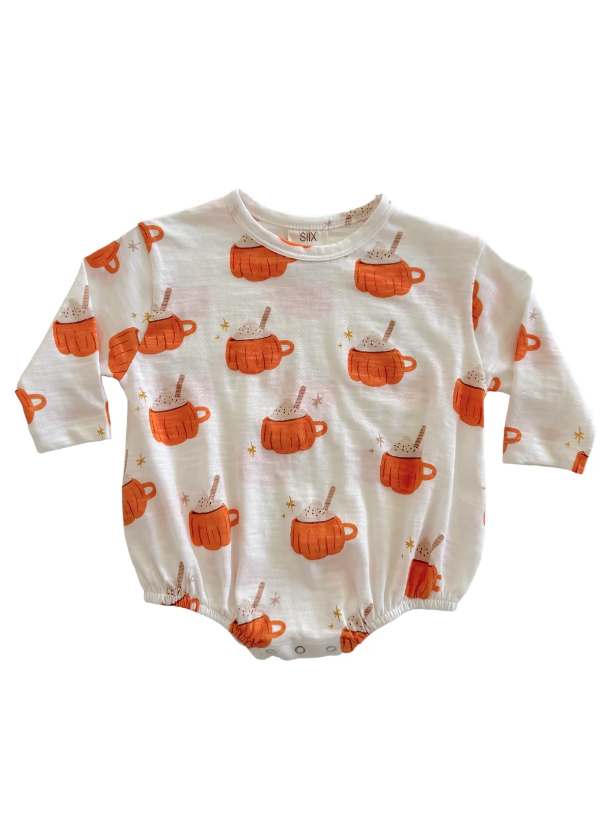 Pumpkin Mug / Organic Long Sleeve T-Shirt Bubble - Image 2