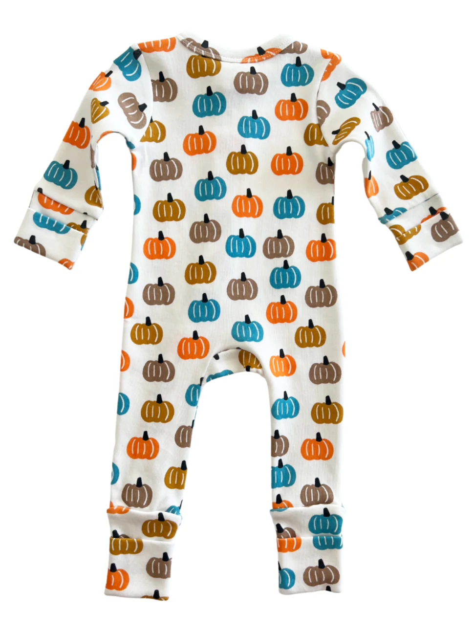 Pumpkin Patch / Organic 2-Way Zip Romper - Image 3