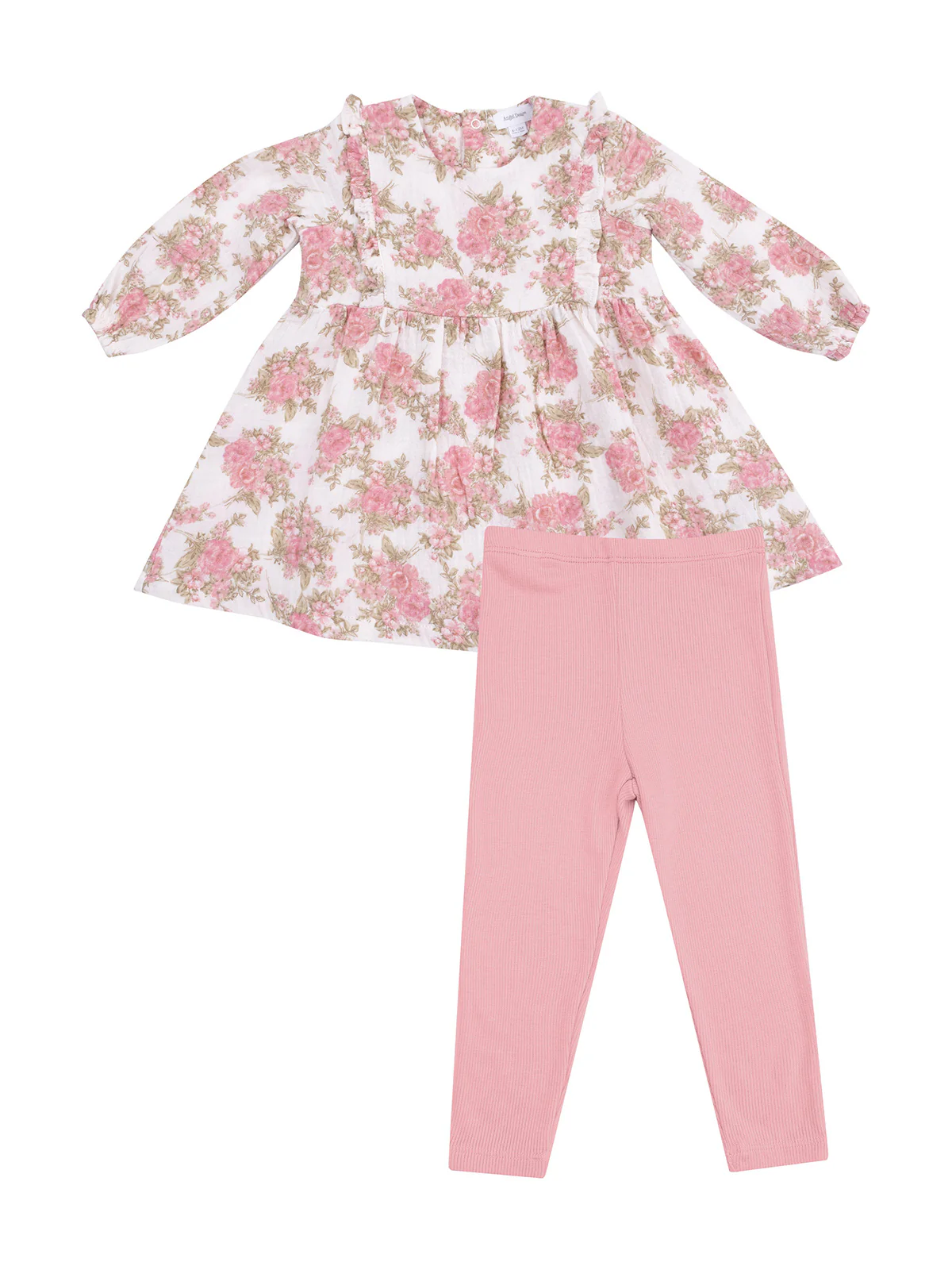 Ruffle Dress & Legging Set, Heirloom Bouquets