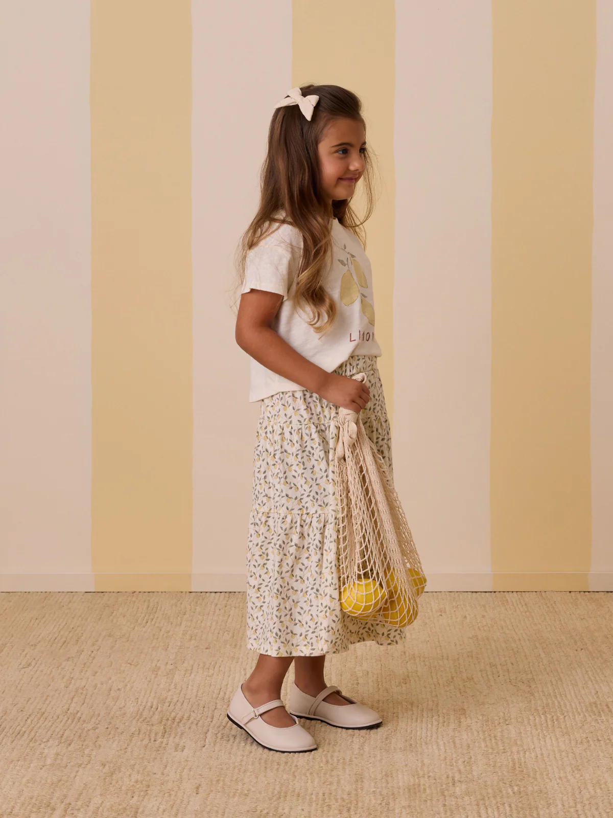 Rylee & Cru Boxy Tee, Limone - Image 4