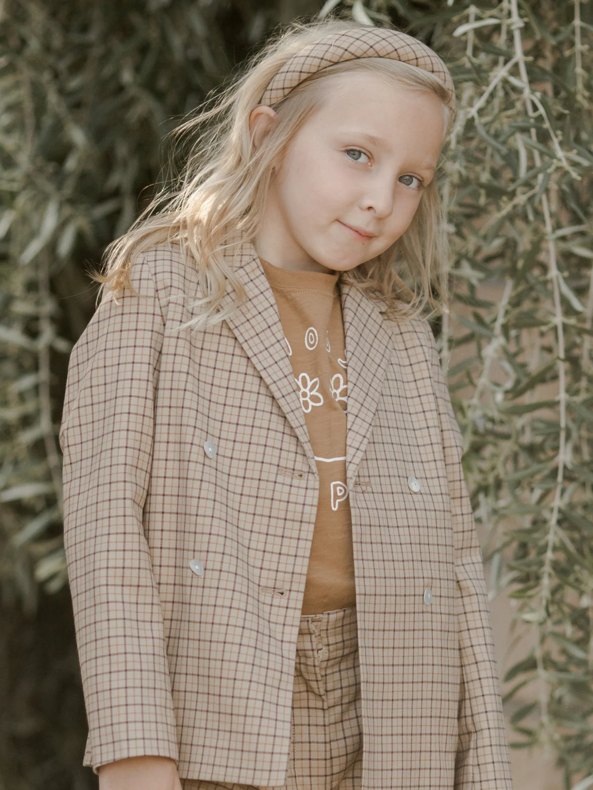 Rylee & Cru Double Breasted Blazer, Autumn Plaid - Image 6