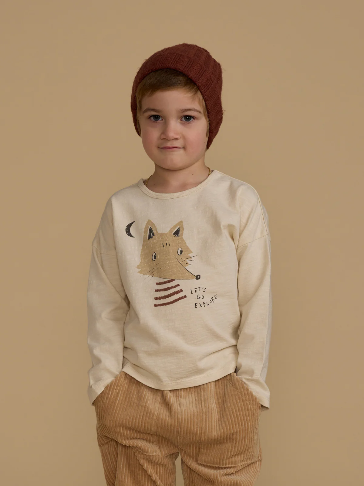 Rylee & Cru Long Sleeve Tee, Coyote - Image 4