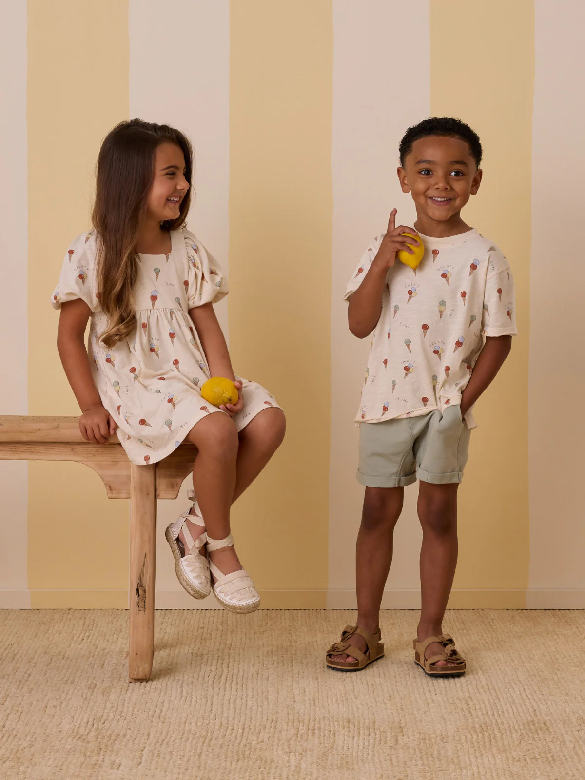 Rylee & Cru Raw Edge Tee, Gelato - Image 5