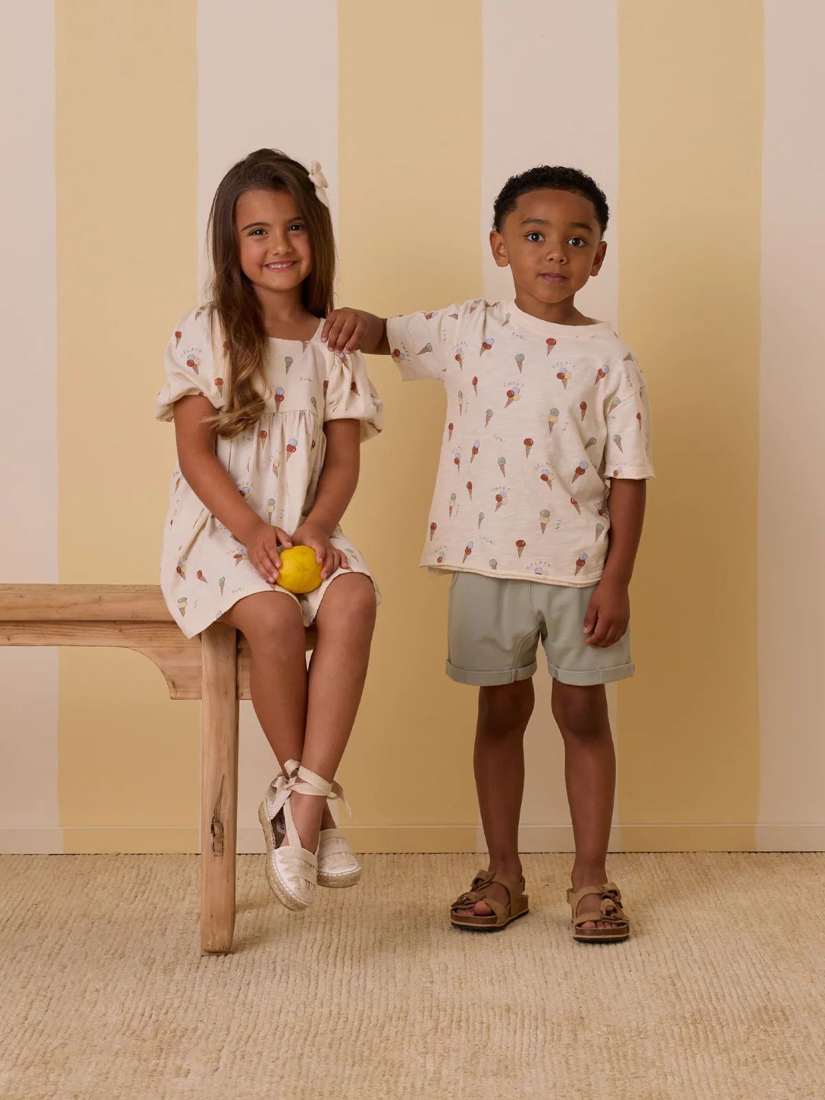 Rylee & Cru Raw Edge Tee, Gelato - Image 6
