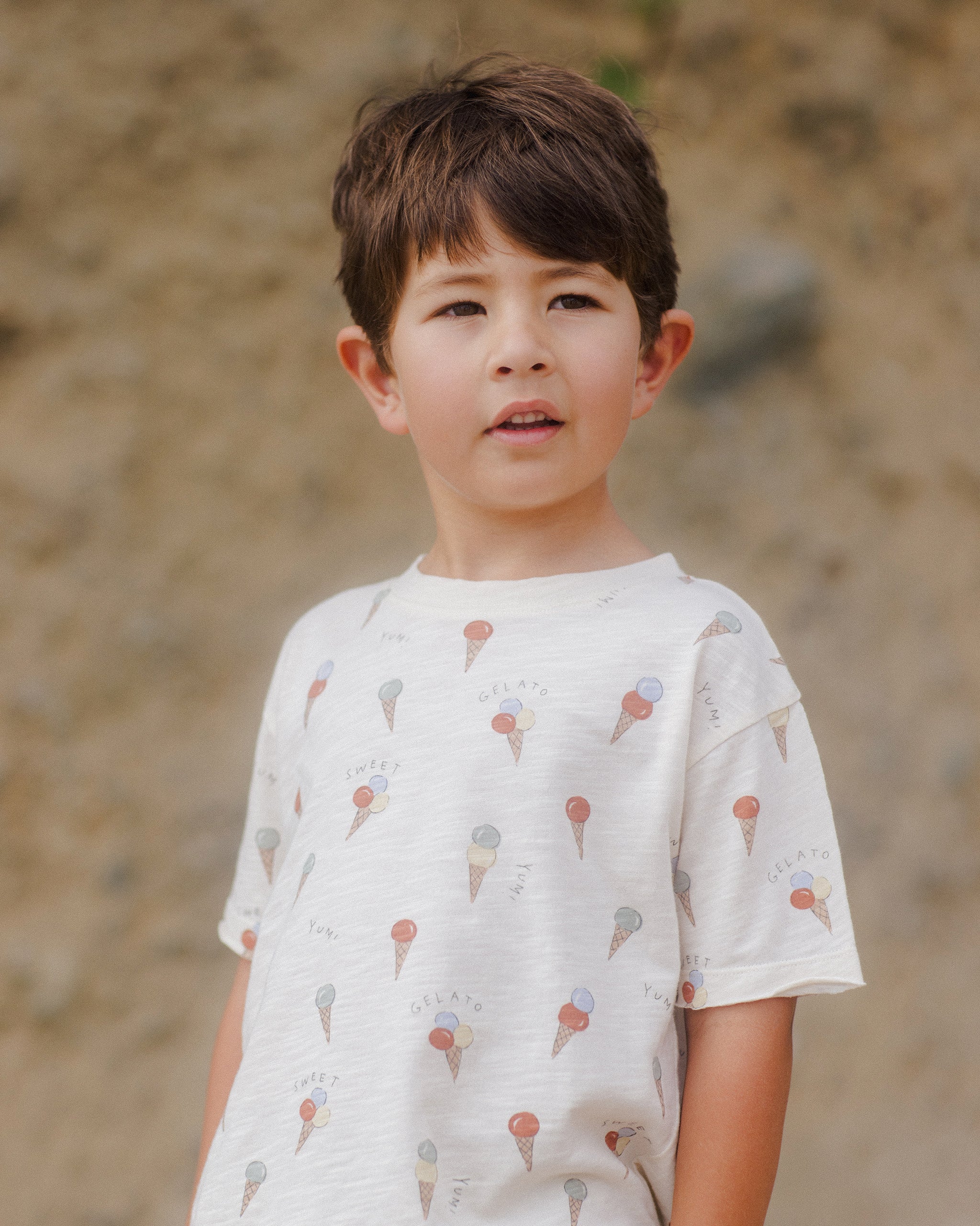 Rylee & Cru Raw Edge Tee, Gelato - Image 7