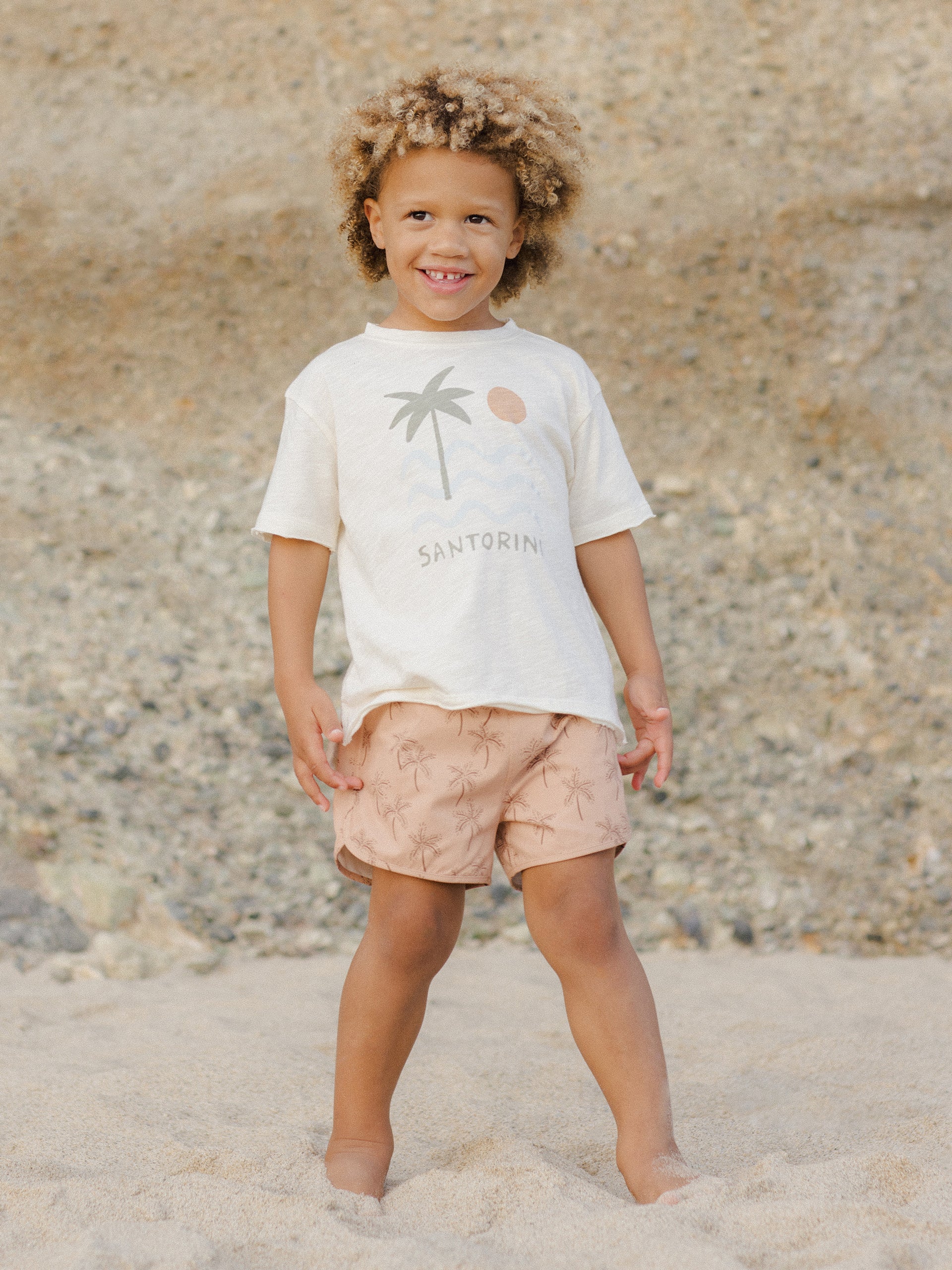 Rylee & Cru Raw Edge Tee, Santorini - Image 6