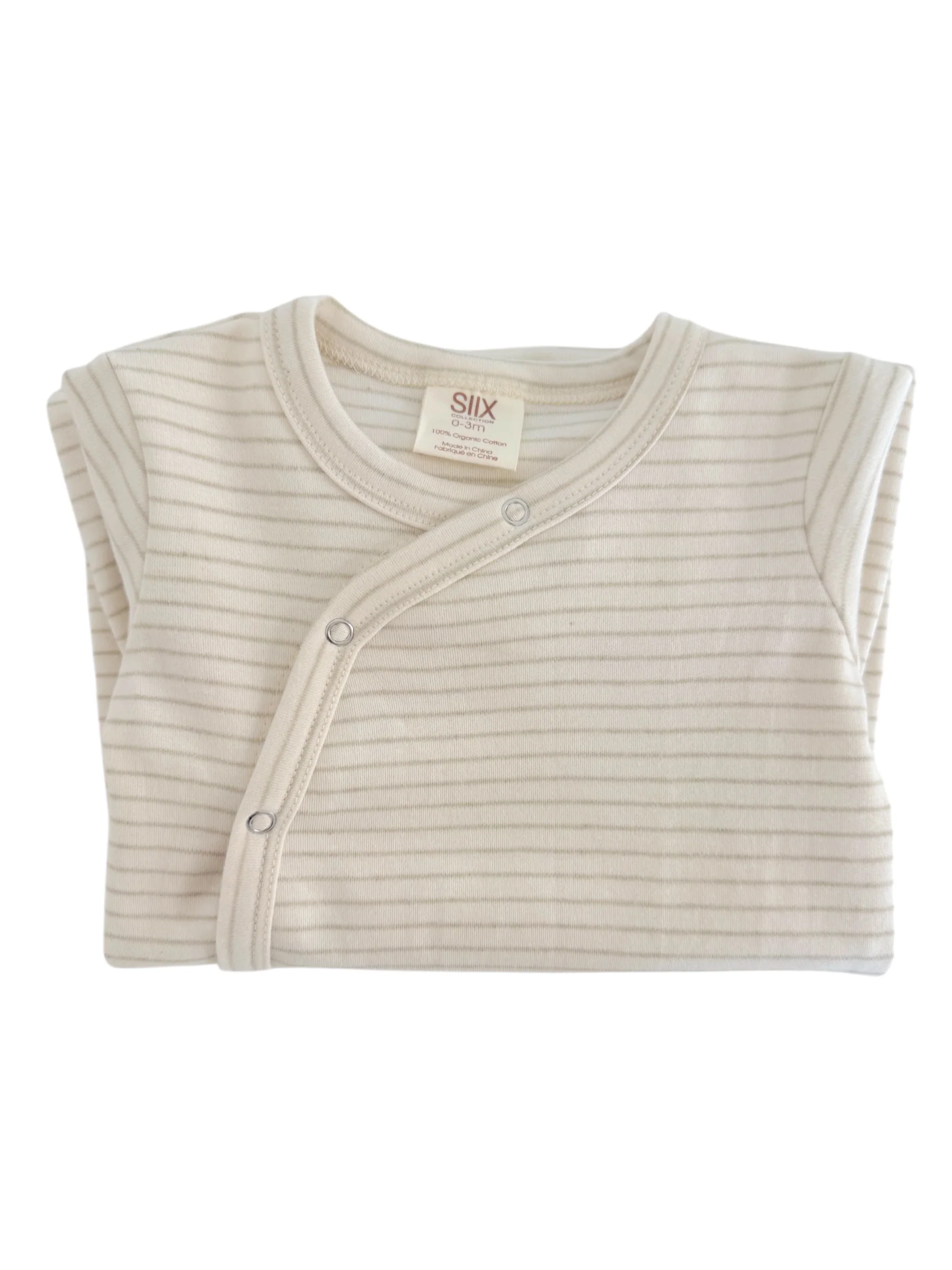 Sage Pencil Stripe / Organic Gown - Image 2