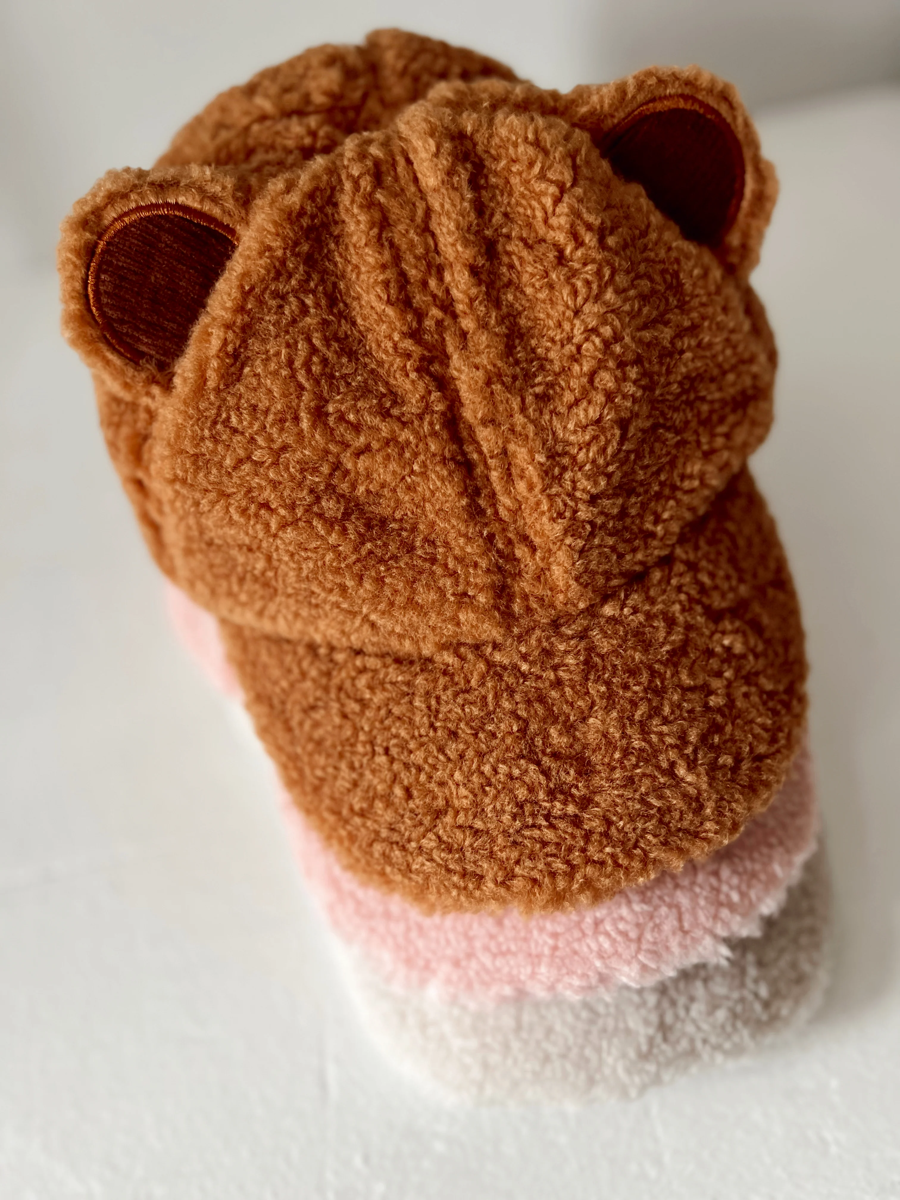 Sherpa Bear Hat, Rosey - Image 6