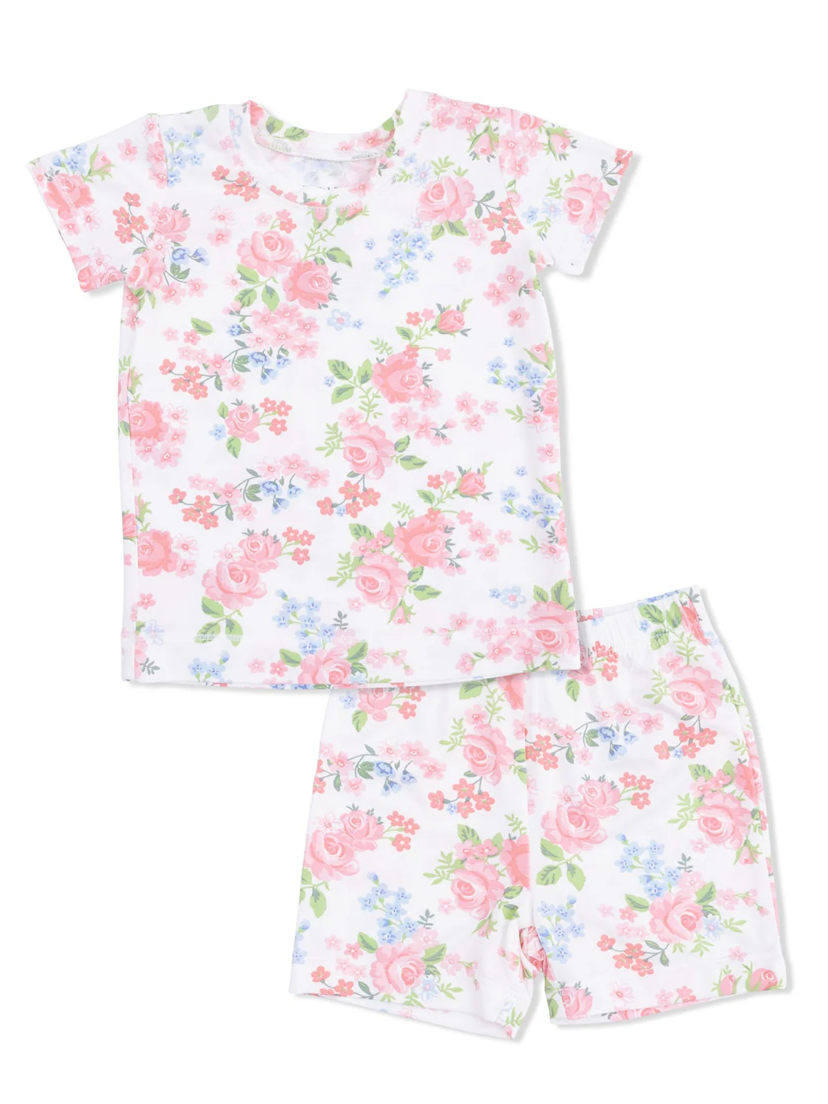 Short Loungewear Set, Cute Little Roses