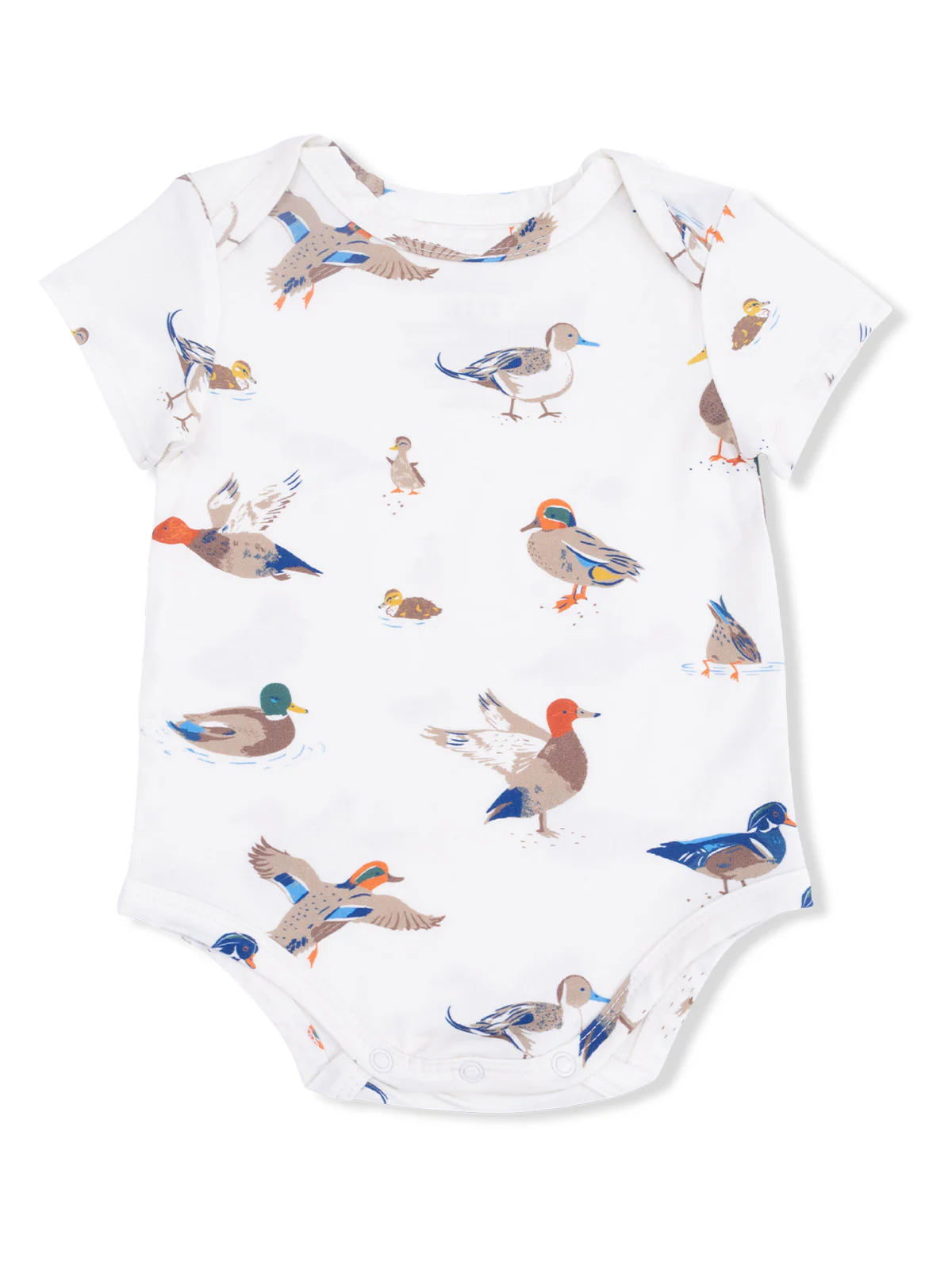 Short Sleeve Bodysuit, Ducks