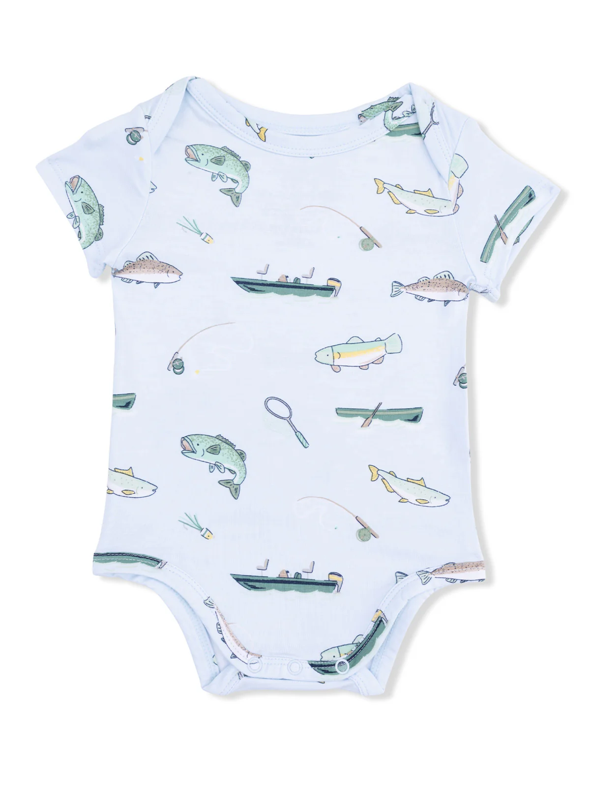 Short Sleeve Bodysuit, Fishing