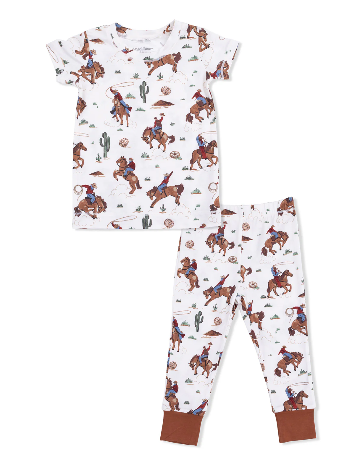 Short Sleeve Loungewear Set, Buckaroo Western