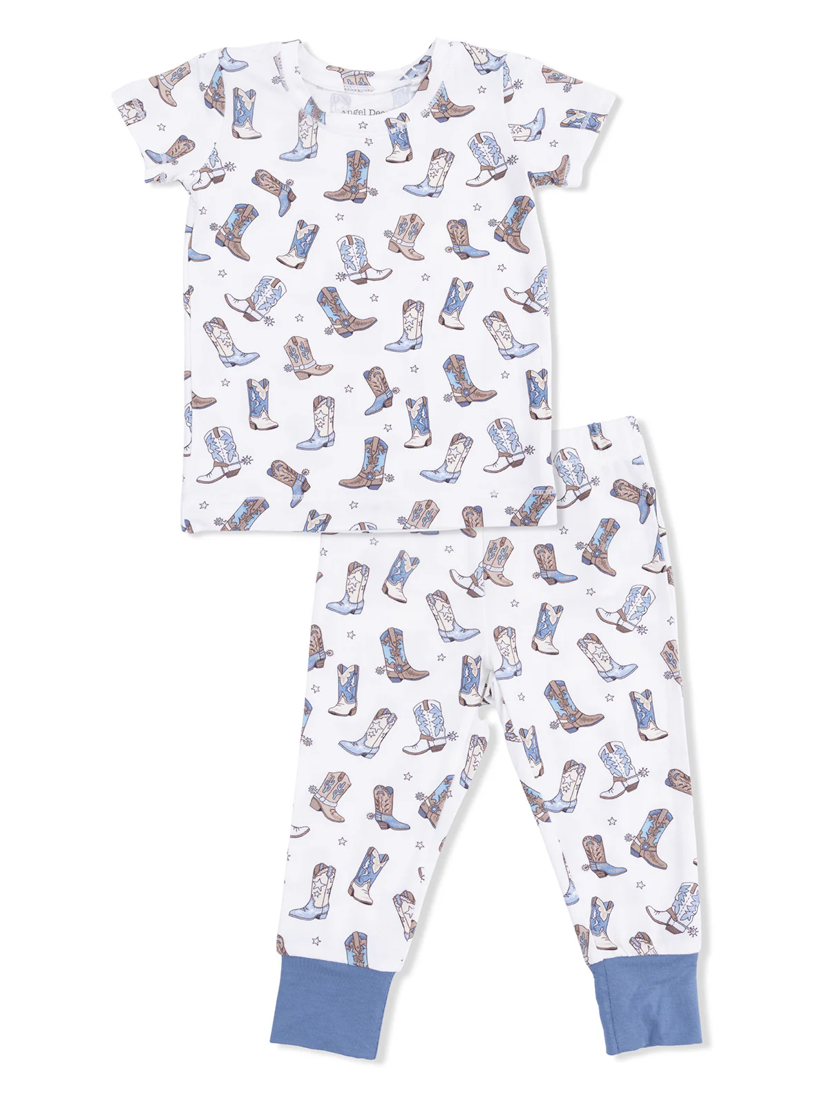 Short Sleeve Loungewear Set, Cowboy Boots