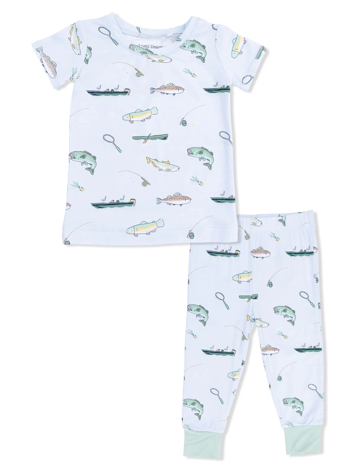 Short Sleeve Loungewear Set, Fishing