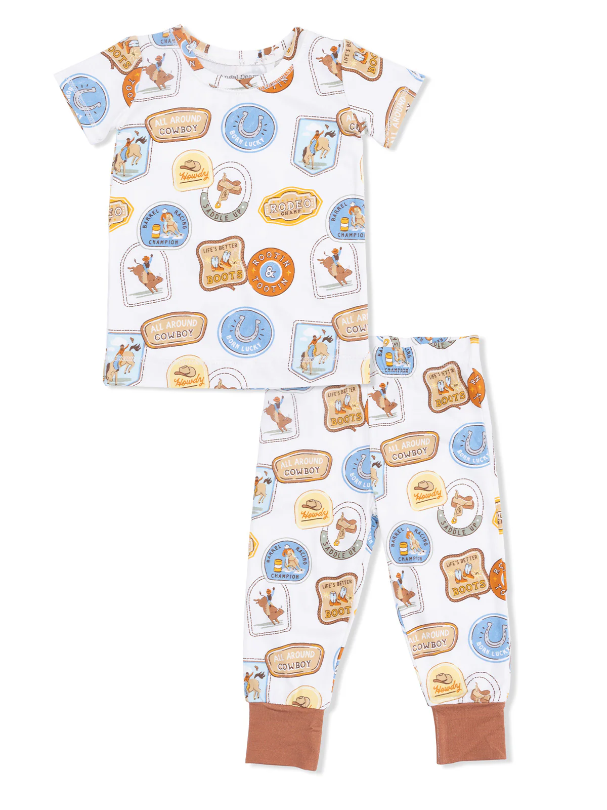 Short Sleeve Loungewear Set, Rodeo Patches