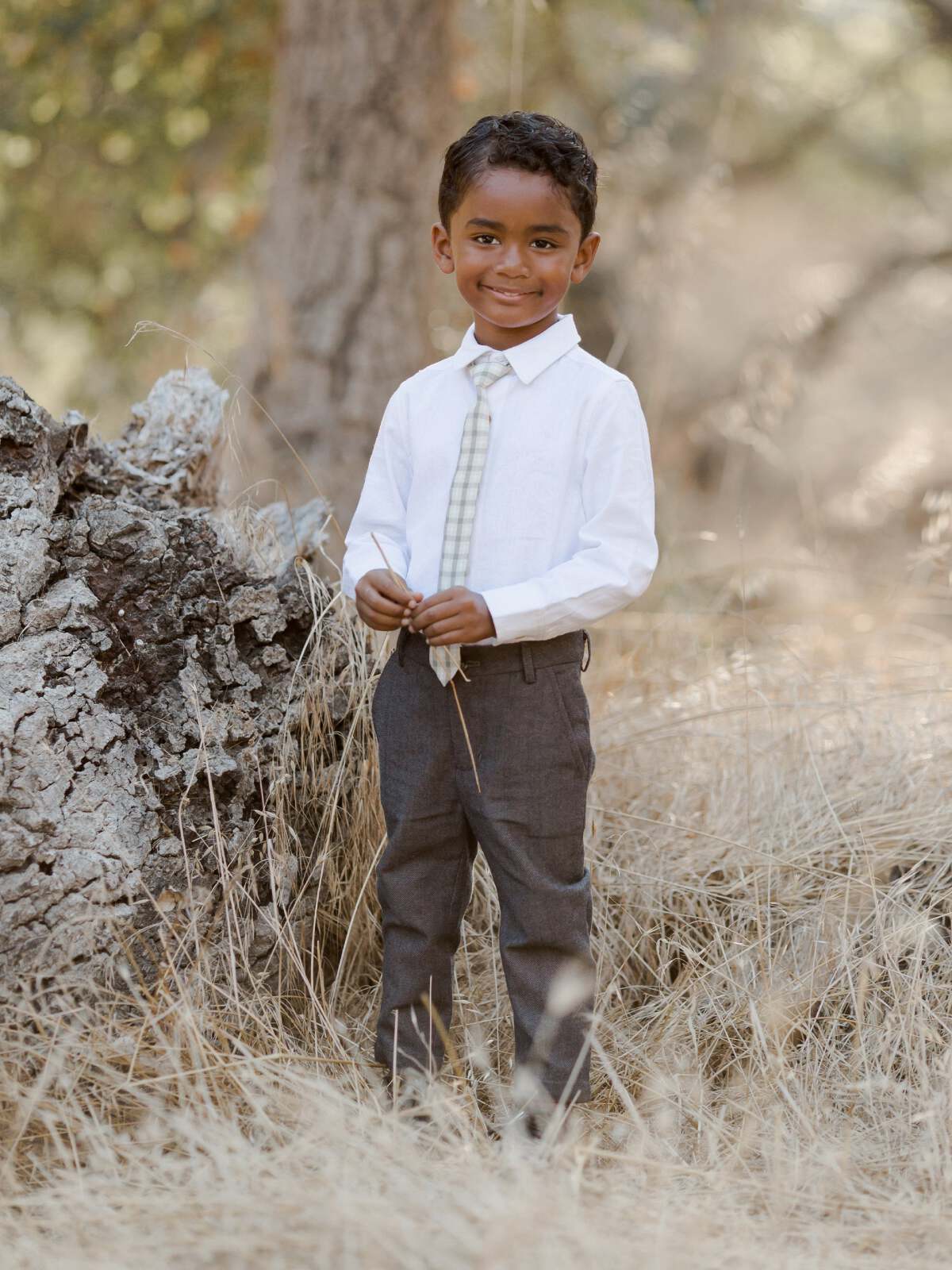 Skinny Tie, Autumn Plaid - Image 2