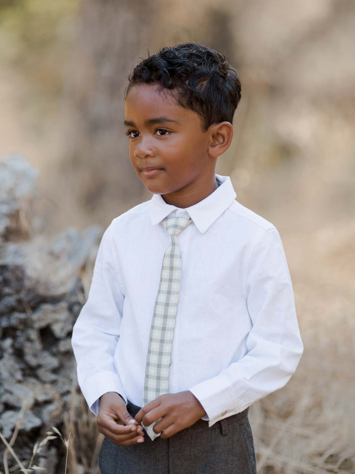 Skinny Tie, Autumn Plaid - Image 4
