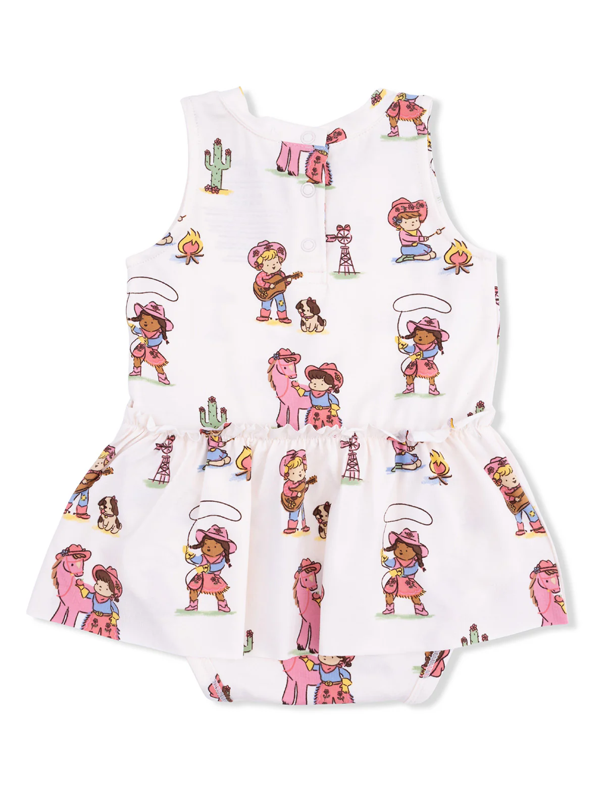 Skirted Bodysuit, Vintage Cowgirls - Image 2