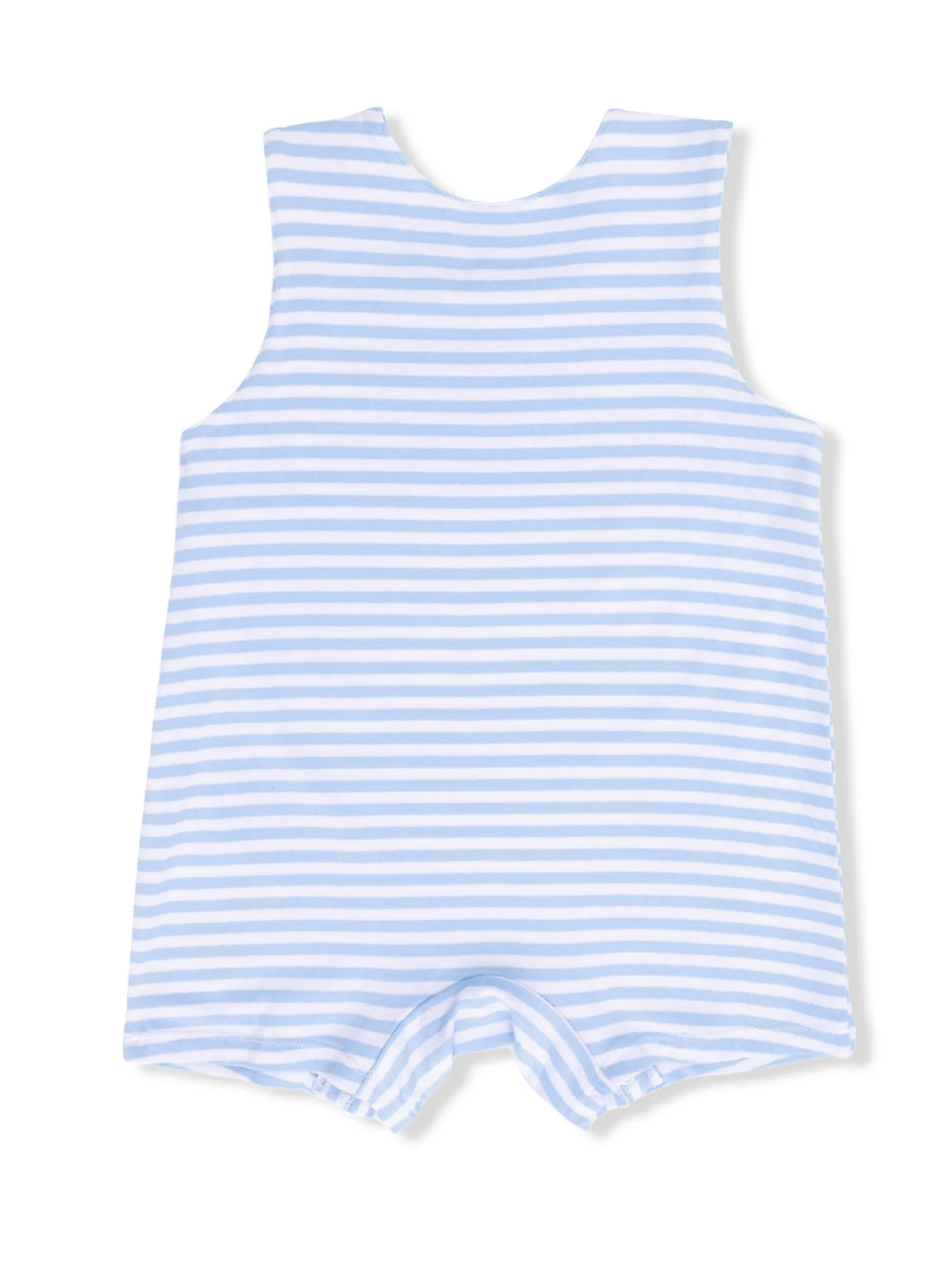 Sleeveless Jon Jon Shortie, Bubbly Sailboat Stripe - Image 3