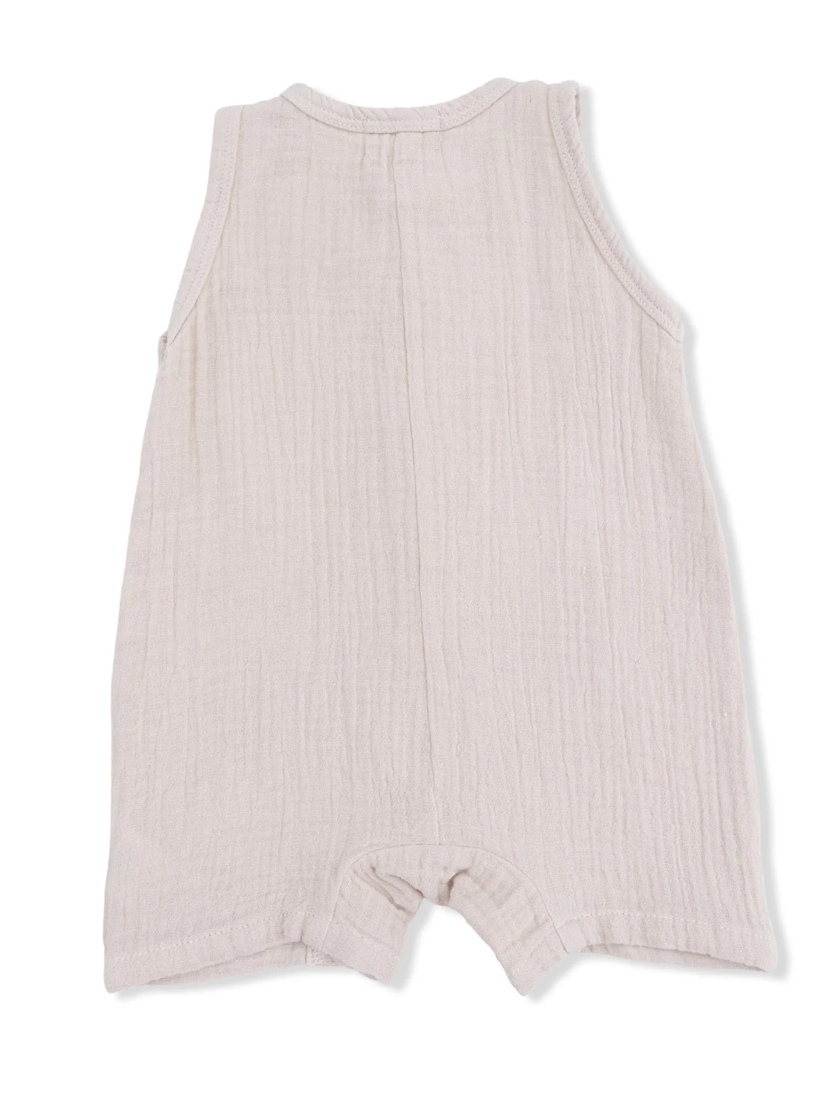Sleeveless Shortie Romper, French Oak - Image 2