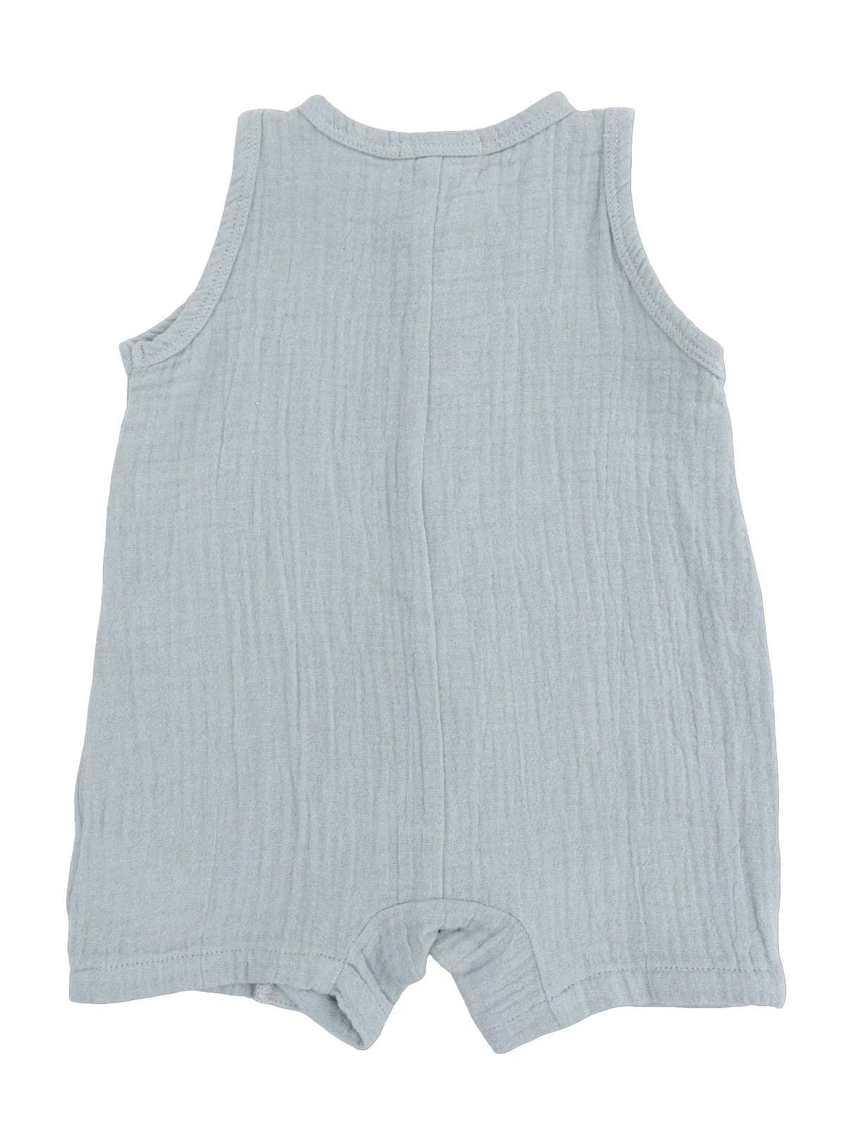 Sleeveless Shortie Romper, Jadeite - Image 2