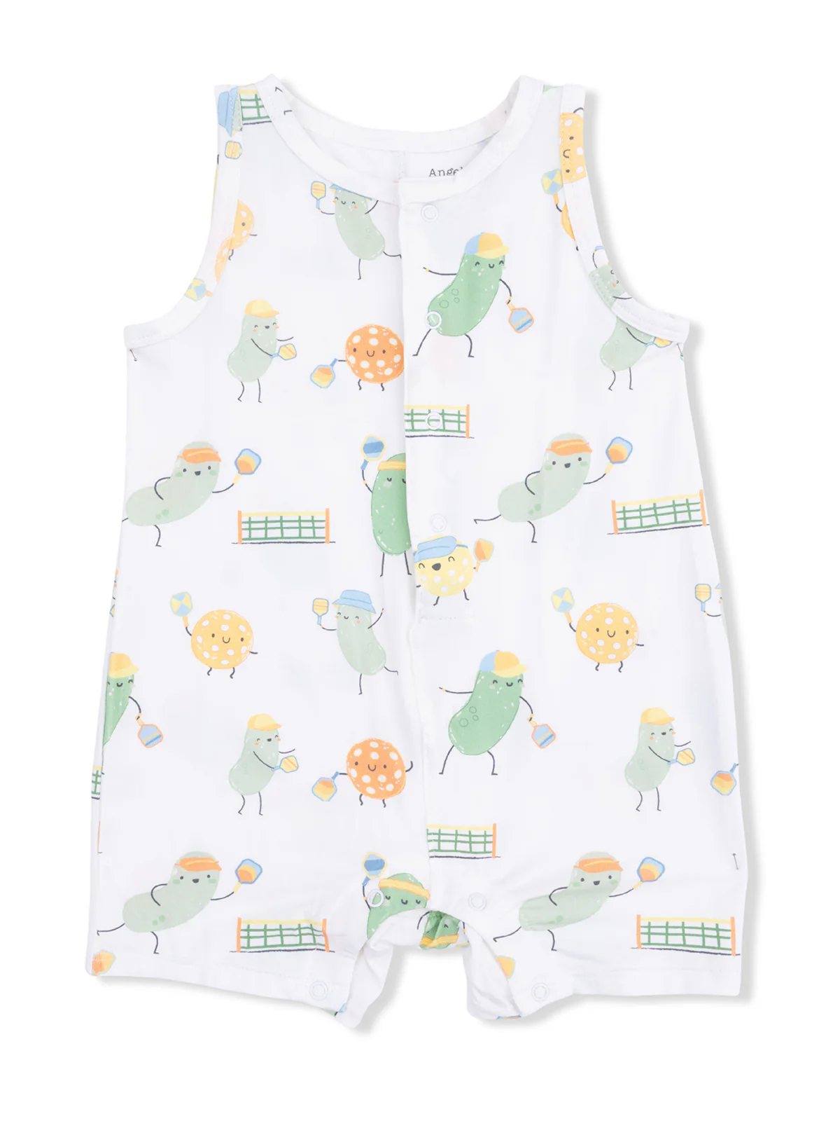 Sleeveless Shortie Romper, Pickles Playing Pickleball