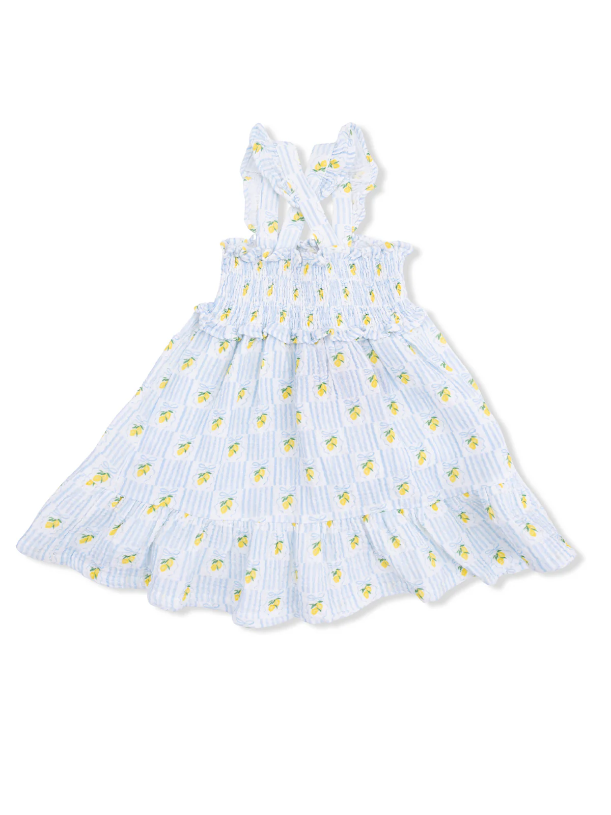 Smocked Ruffle Sundress, Lovely Lemons - Image 3
