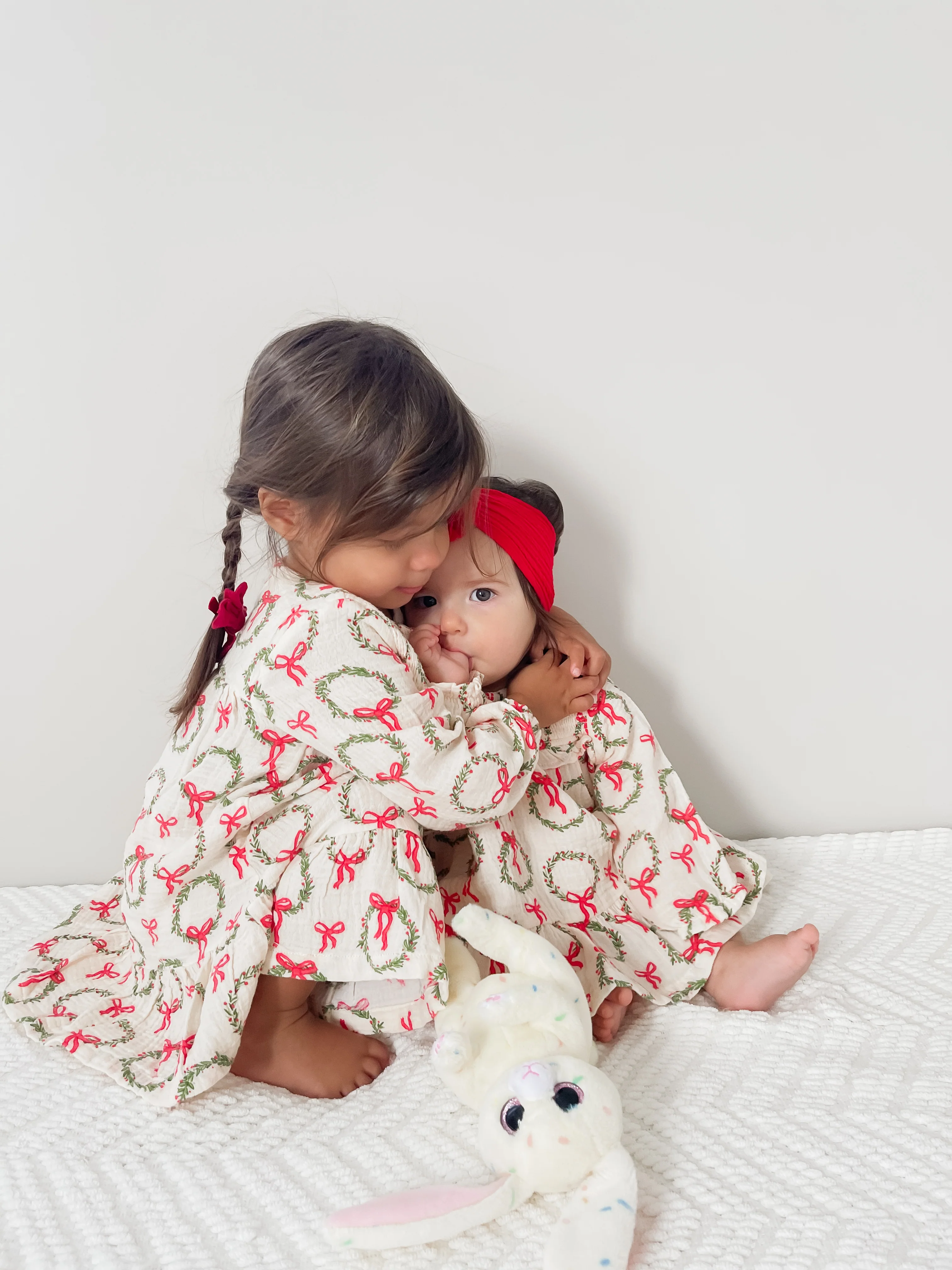 Smocked Ruffle Tiered Dress, Wreath - Image 2